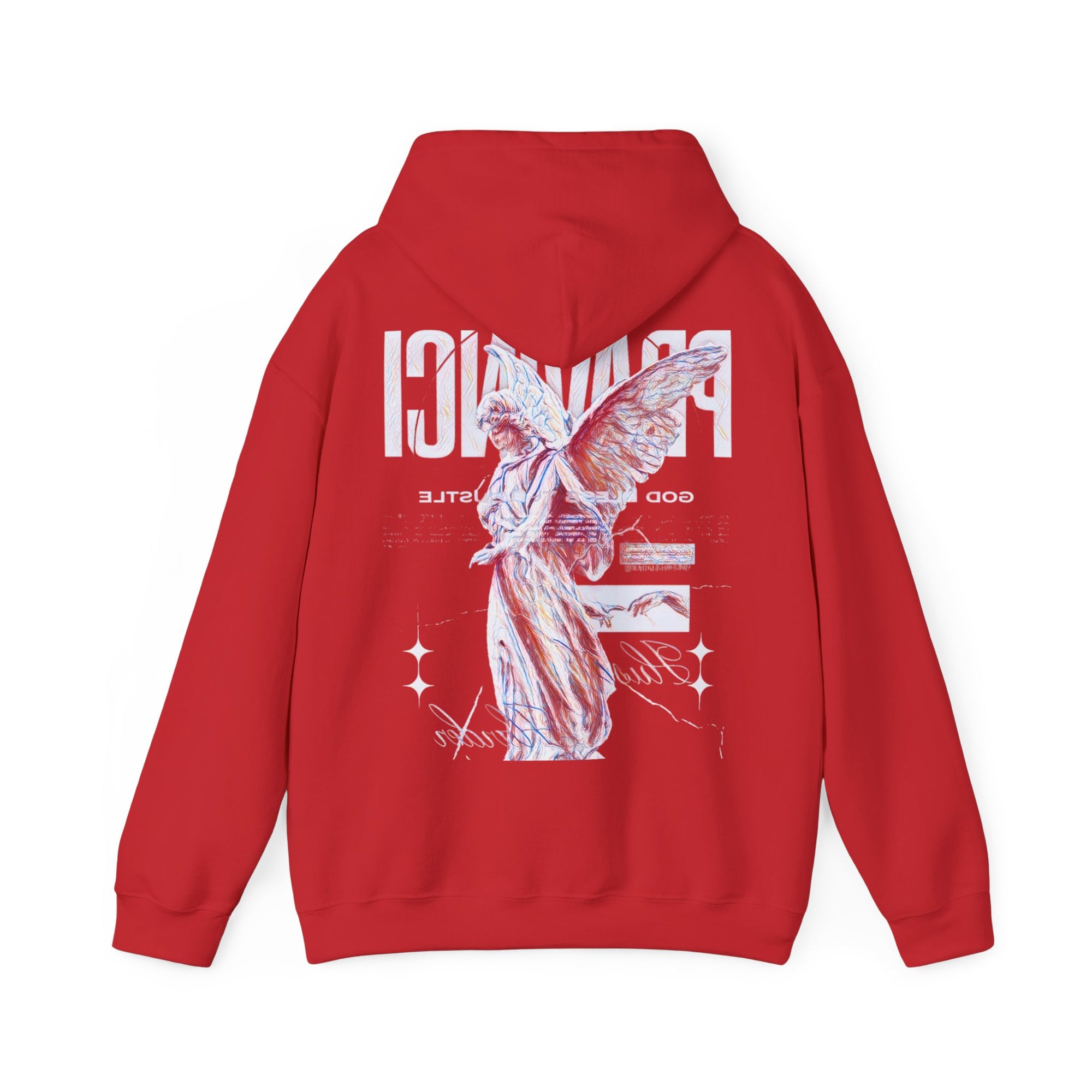 Pravinci Benedictus Labor Iridescente – Red Hooded Sweatshirt