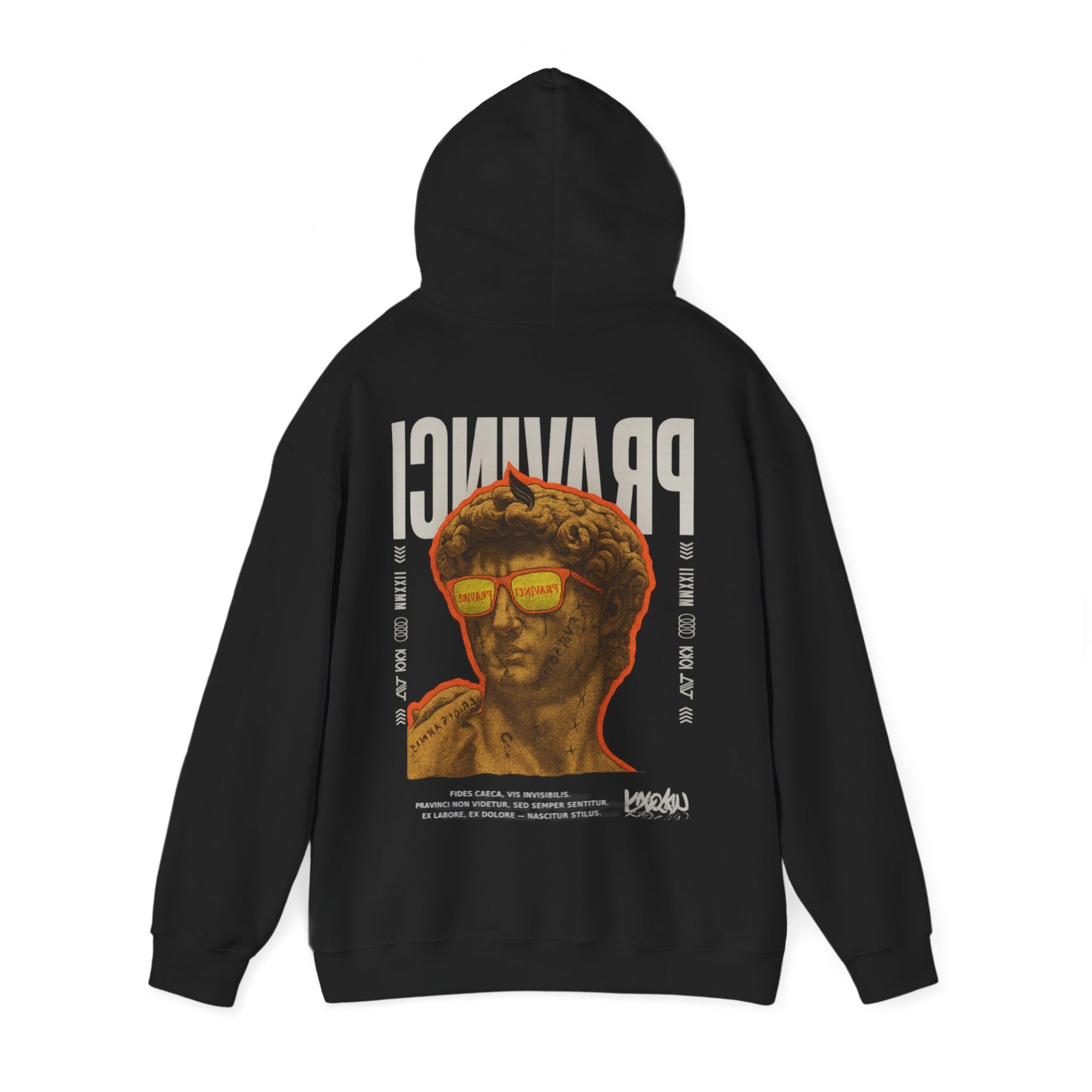 Pravinci Caecifides – Black & Orange Hooded Sweatshirt