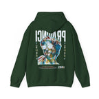 Pravinci Caecifides Iridescente – Dark Green Hooded Sweatshirt