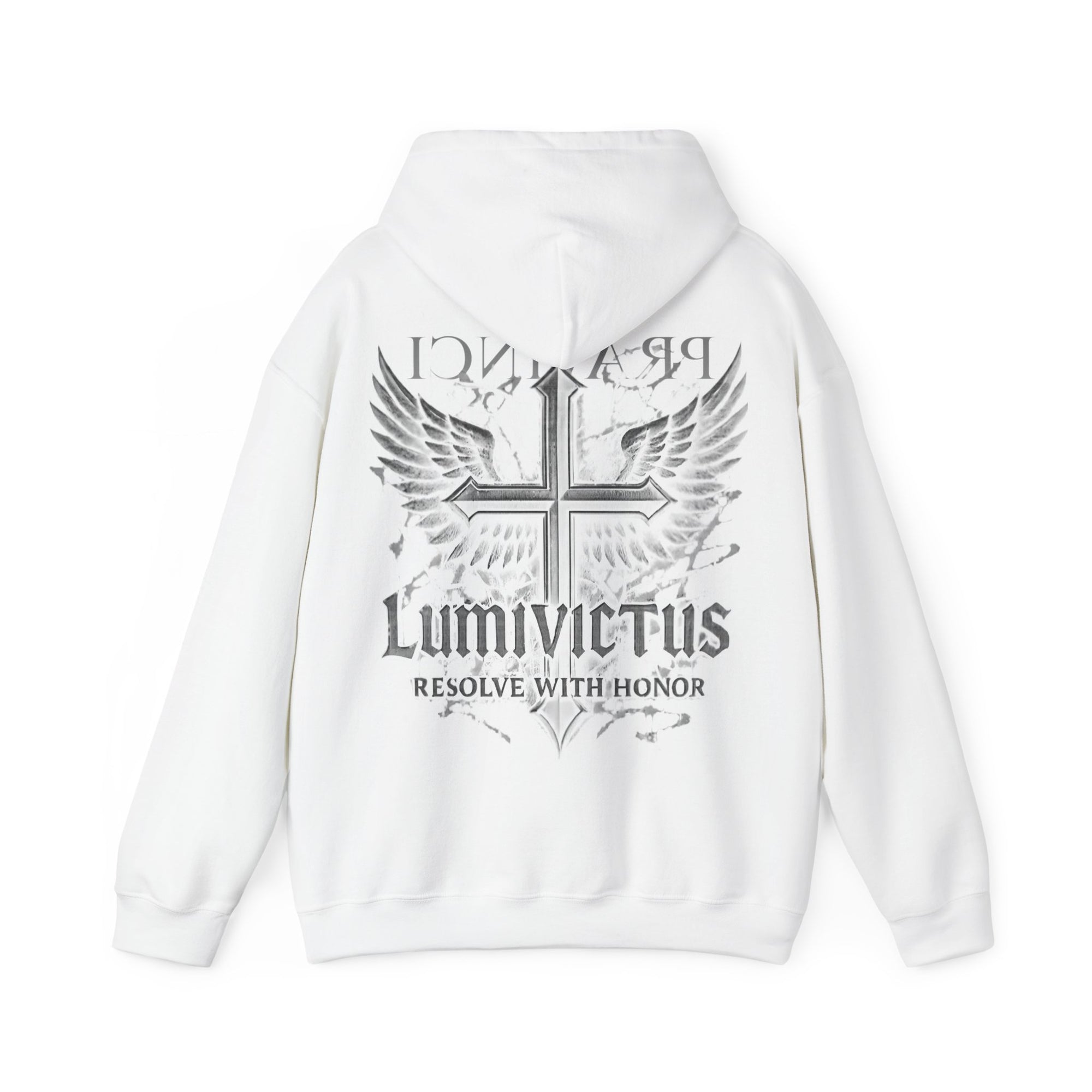 Pravinci Lumivictus Monocromia White - Hooded Sweatshirt
