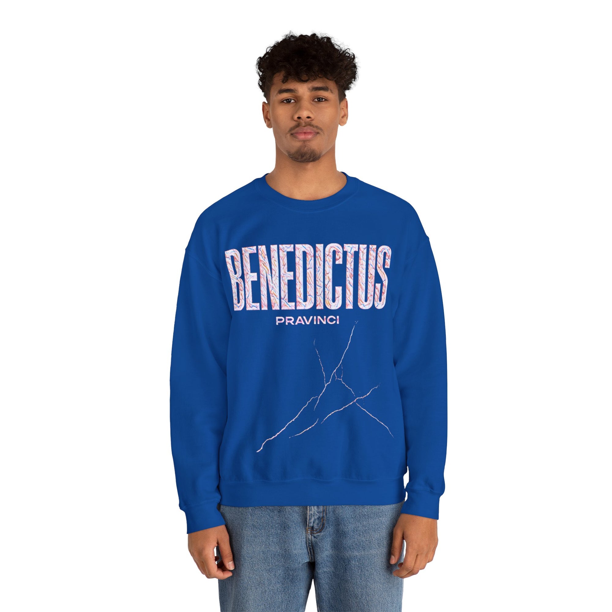 Pravinci Benedictus Labor Iridescente – Blue Sweatshirt