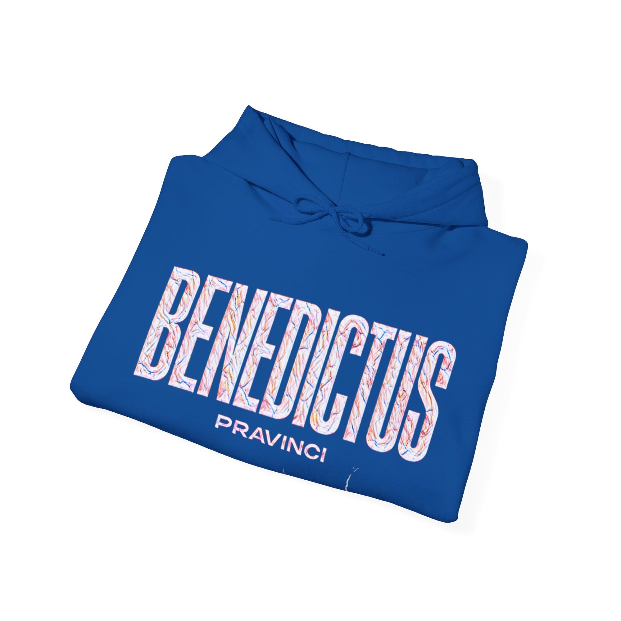 Pravinci Benedictus Labor Iridescente – Blue Hooded Sweatshirt