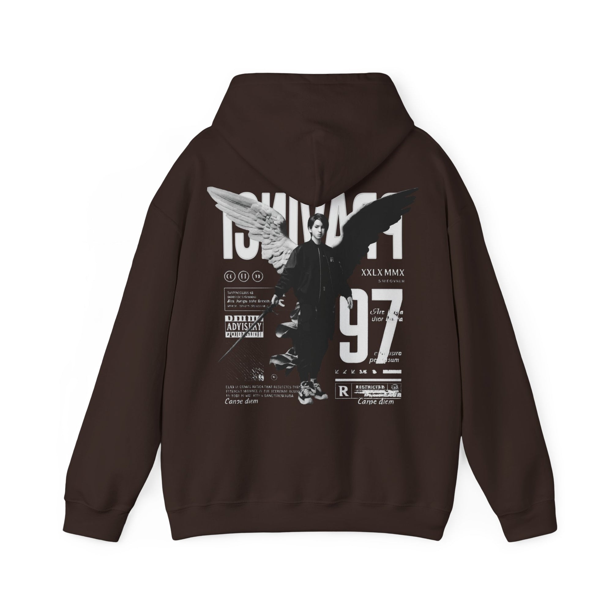 Pravinci Imperium Monocromia - Dark Chocolate Hooded Sweatshirt