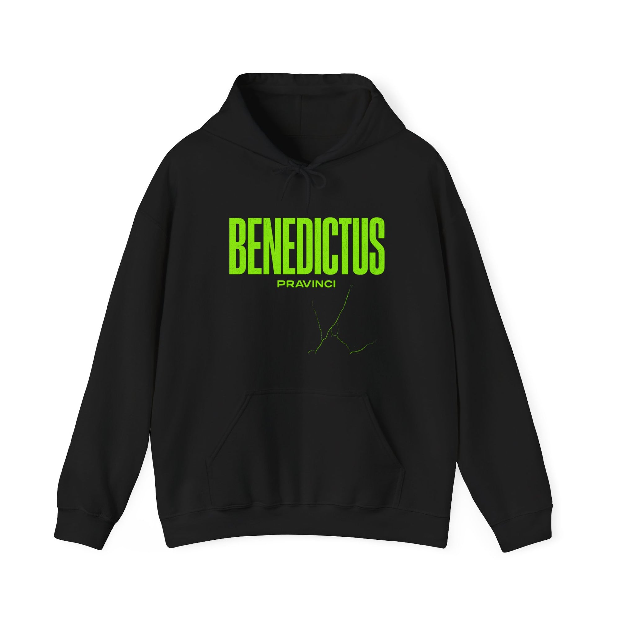 Pravinci Benedictus Labor – Black Hooded Sweatshirt