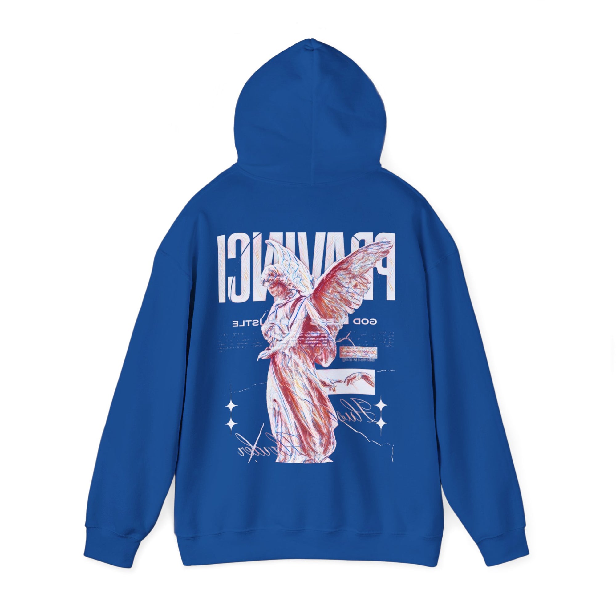 Pravinci Benedictus Labor Iridescente – Blue Hooded Sweatshirt