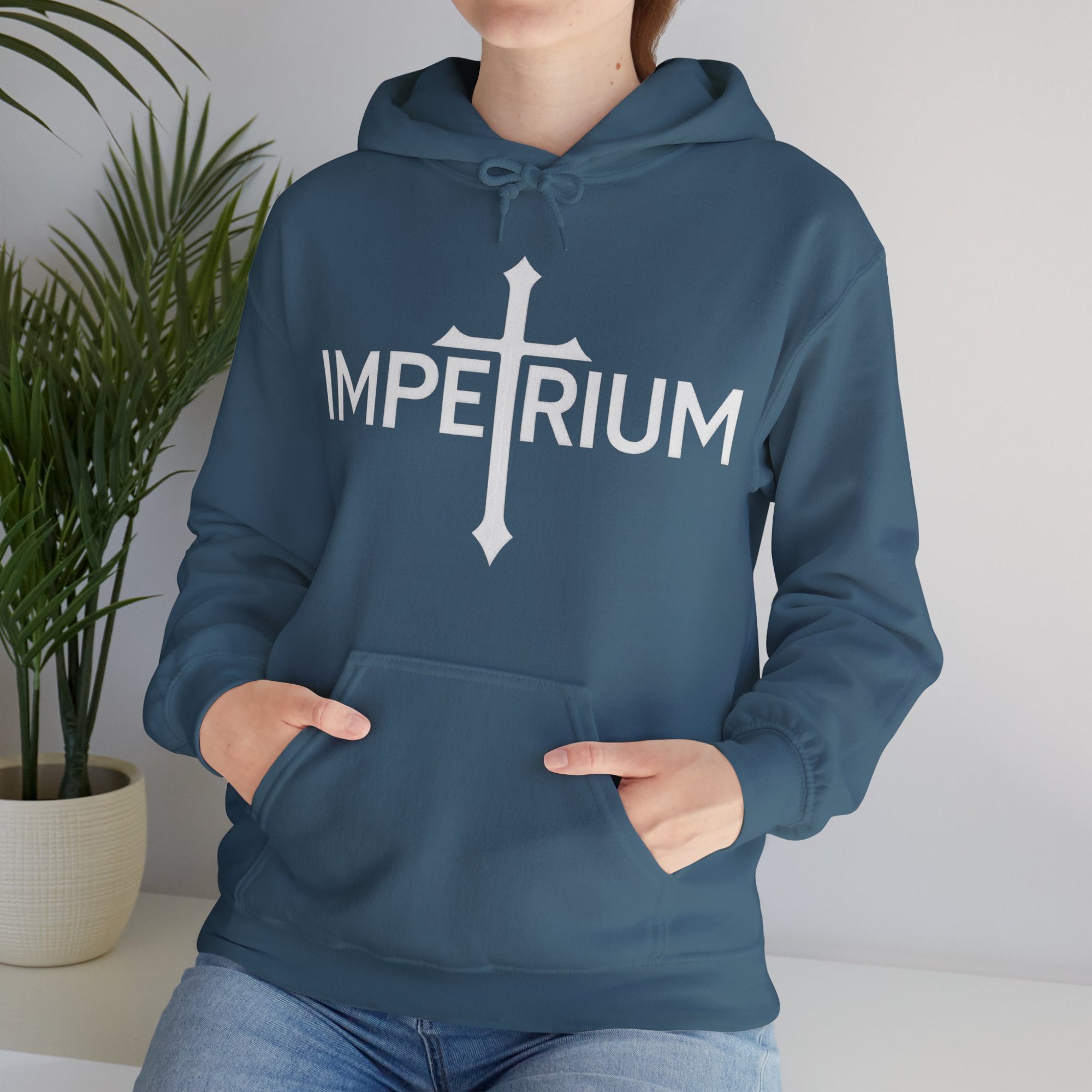 Pravinci Imperium Monocromia - Indigo Blue Hooded Sweatshirt