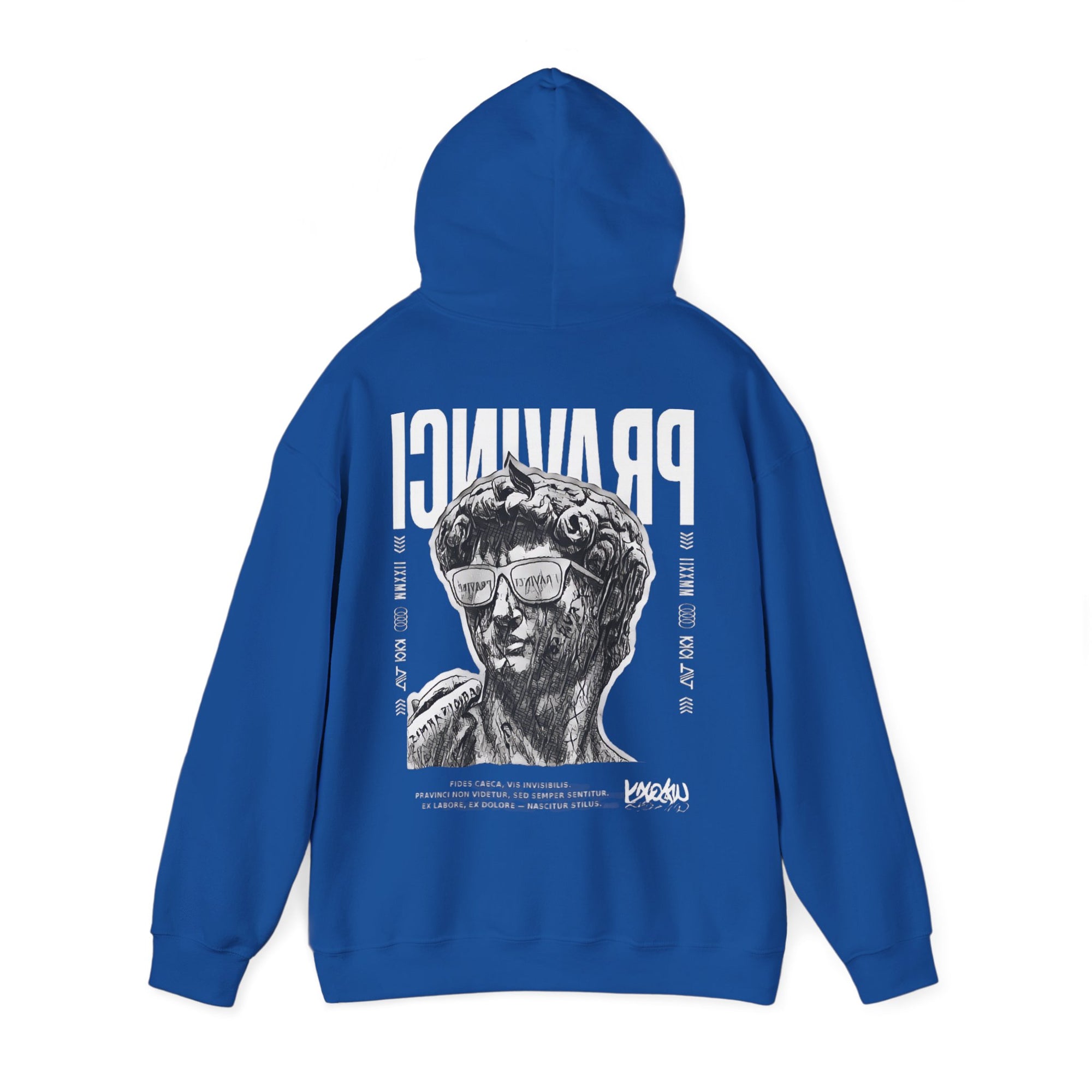 Pravinci Caecifides Monocromia – Dark Blue Hooded Sweatshirt