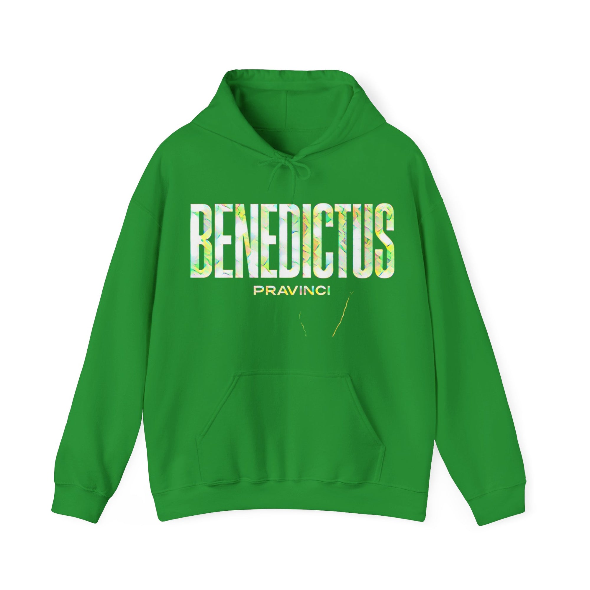 Pravinci Benedictus Labor Iridescente – Green Hooded Sweatshirt