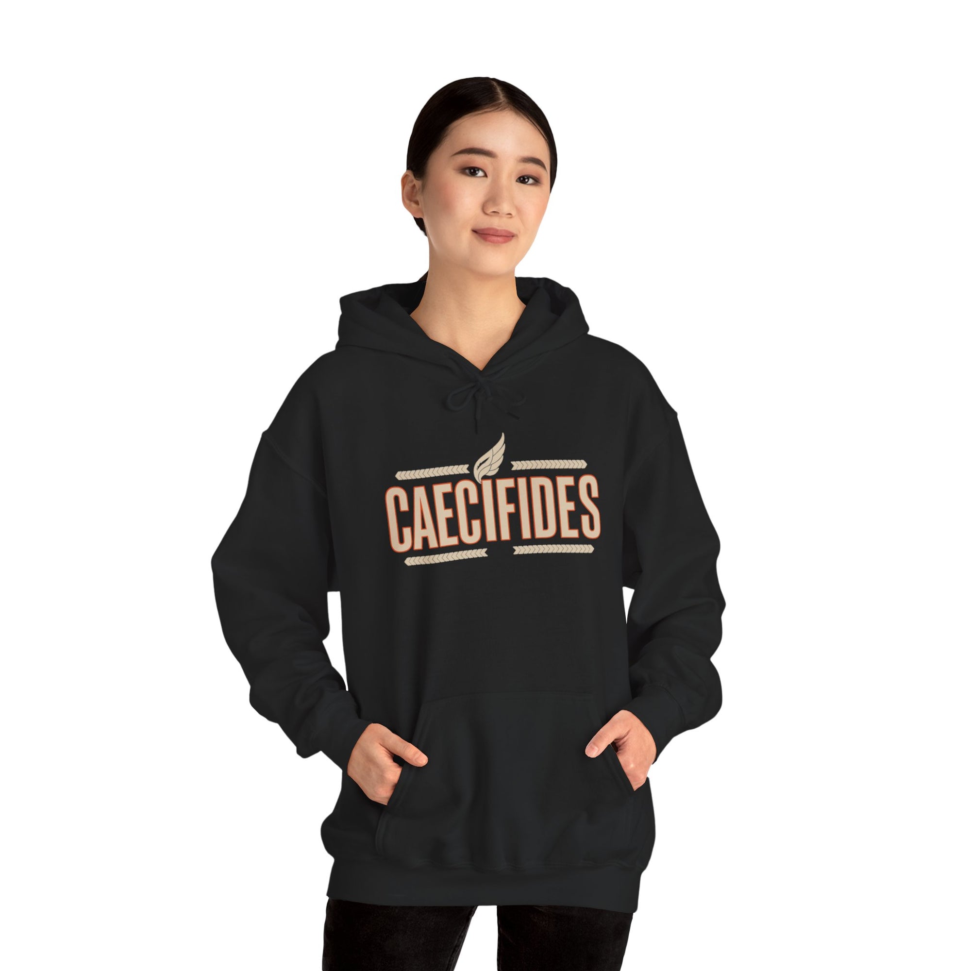 Pravinci Caecifides – Black & Orange Hooded Sweatshirt