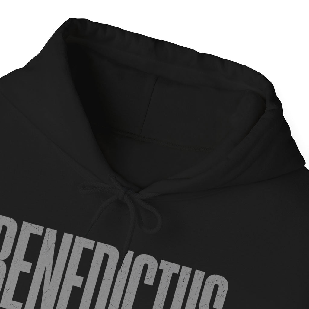 Pravinci Benedictus Labor Monocromia – Black Hooded Sweatshirt