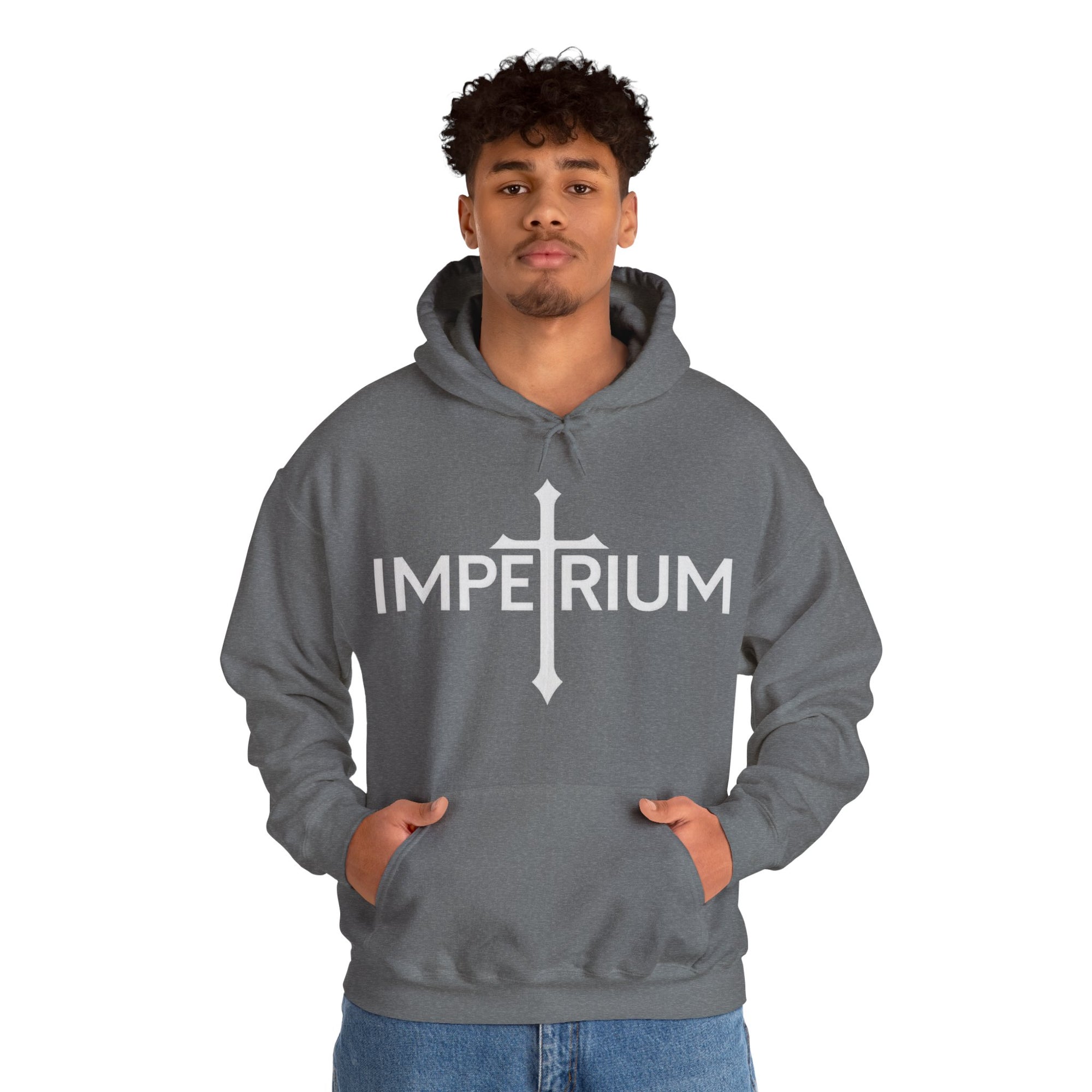 Pravinci Imperium Monocromia - Graphite Heather Hooded Sweatshirt