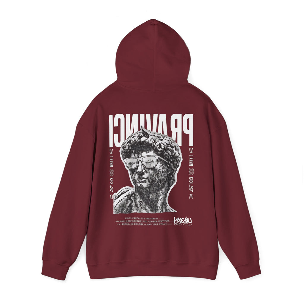 Pravinci Caecifides Monocromia – Garnet Hooded Sweatshirt