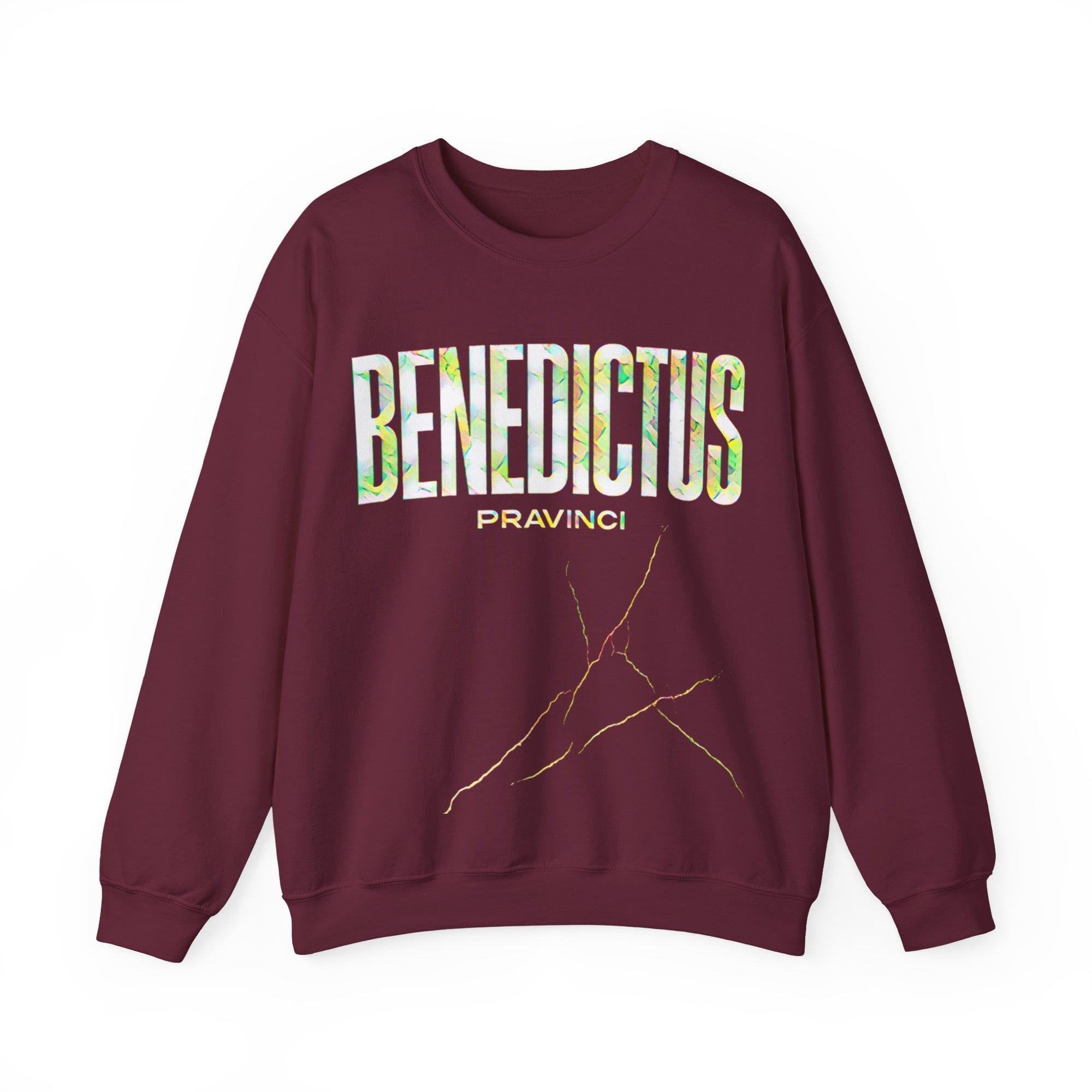 Pravinci Benedictus Labor Iridescente – Maroon Sweatshirt
