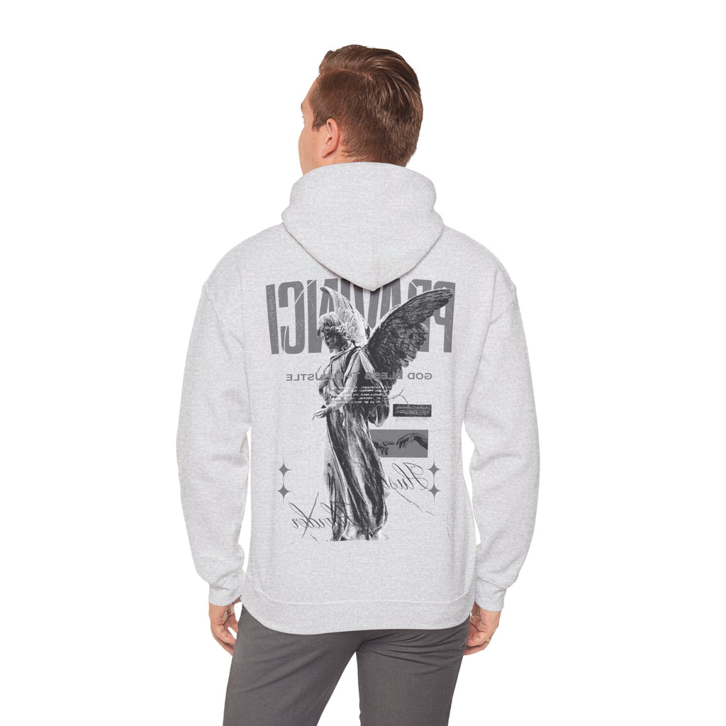 Pravinci Benedictus Labor Monocromia – Ash Hooded Sweatshirt