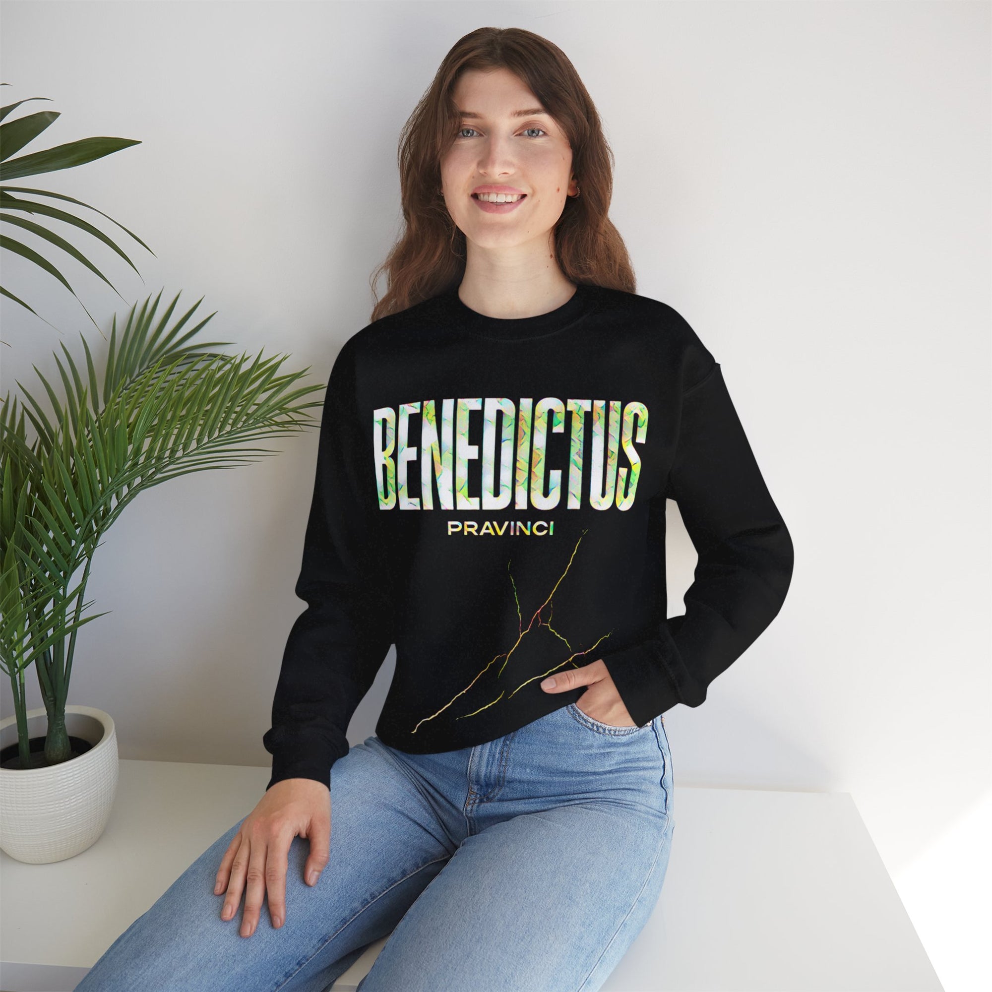 Pravinci Benedictus Labor Iridescente – Black Sweatshirt