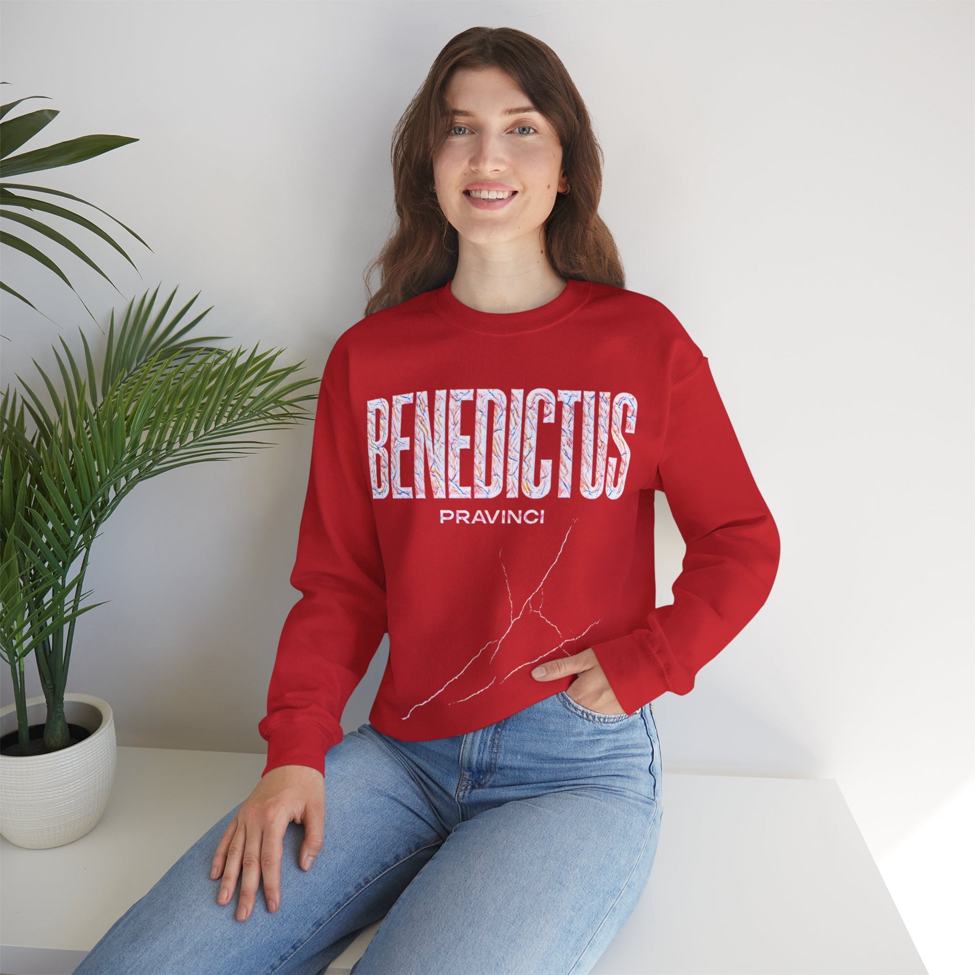 Pravinci Benedictus Labor Iridescente – Red Sweatshirt