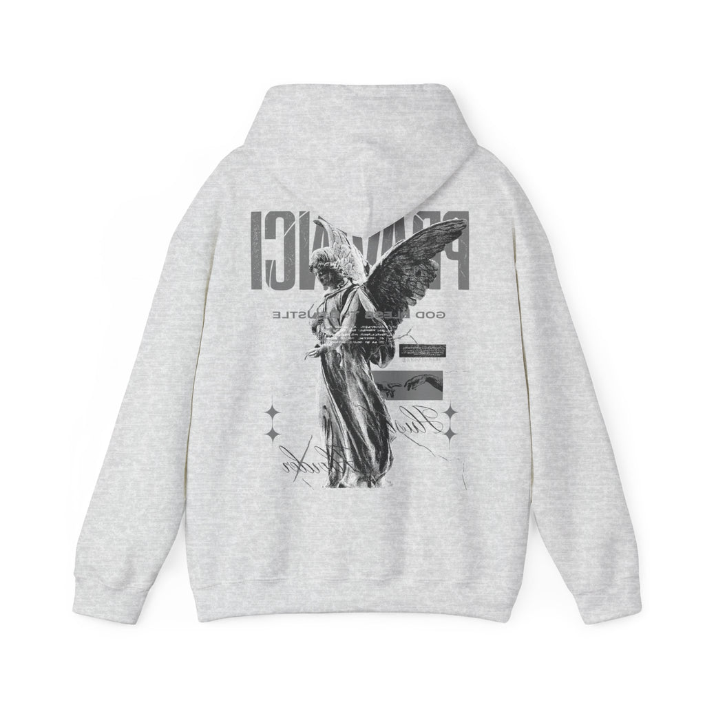 Pravinci Benedictus Labor Monocromia – Ash Hooded Sweatshirt