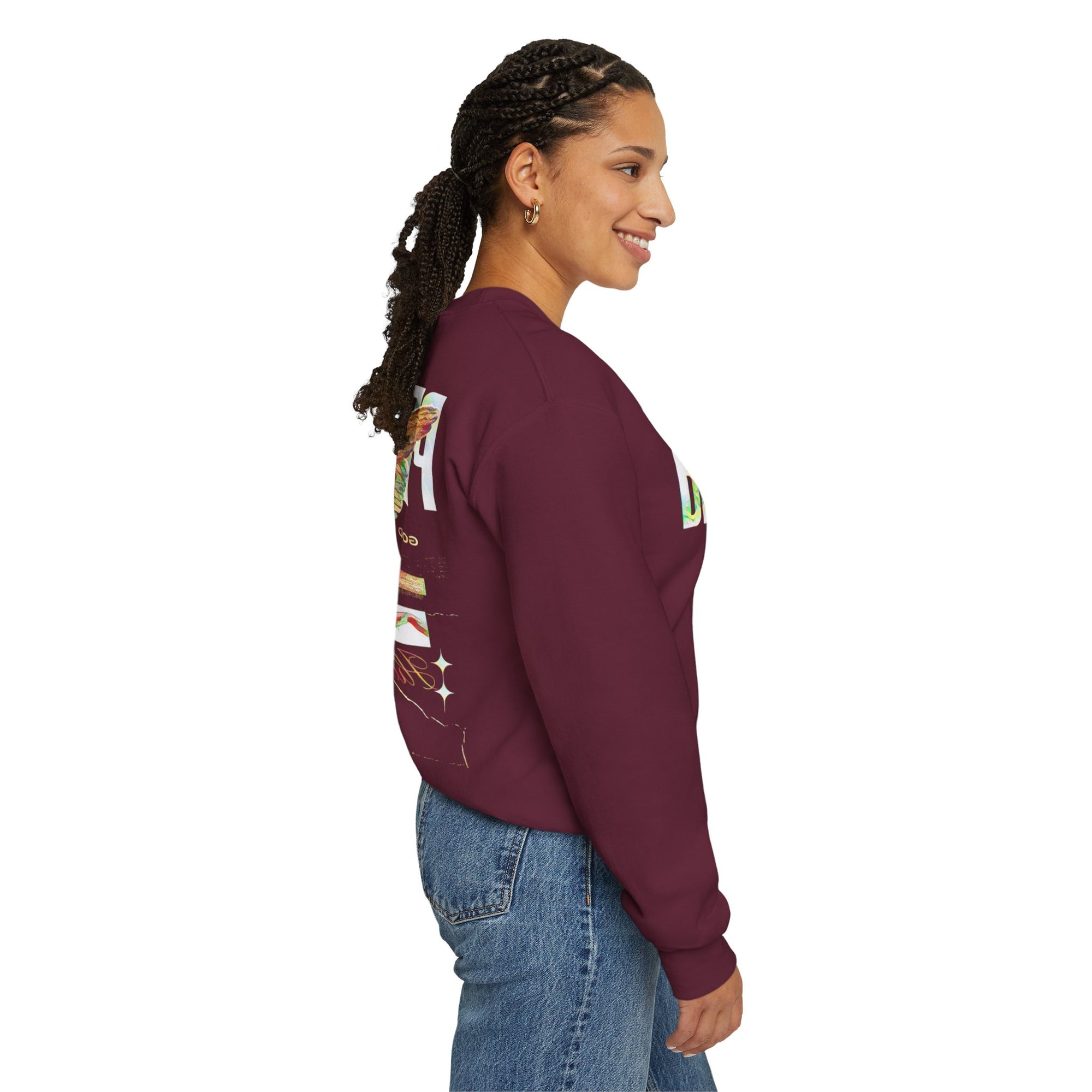 Pravinci Benedictus Labor Iridescente – Maroon Sweatshirt