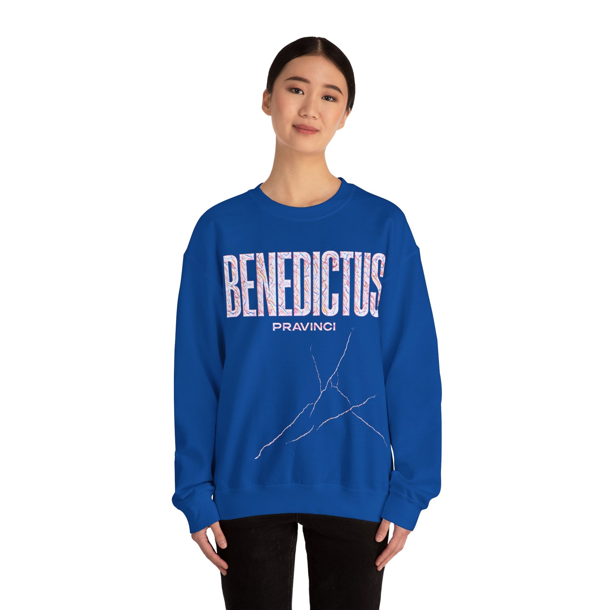 Pravinci Benedictus Labor Iridescente – Blue Sweatshirt