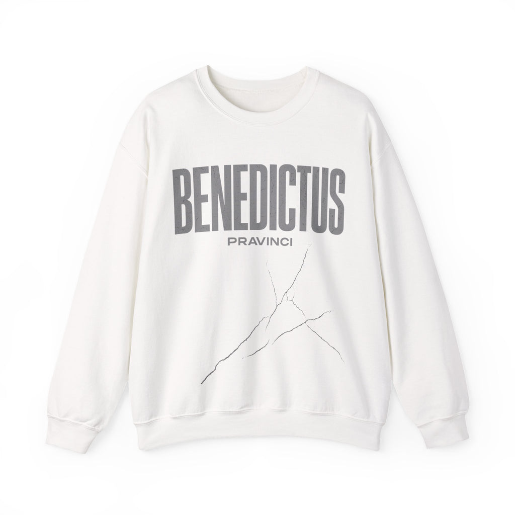 Pravinci Benedictus Labor Monocromia – White Sweatshirt