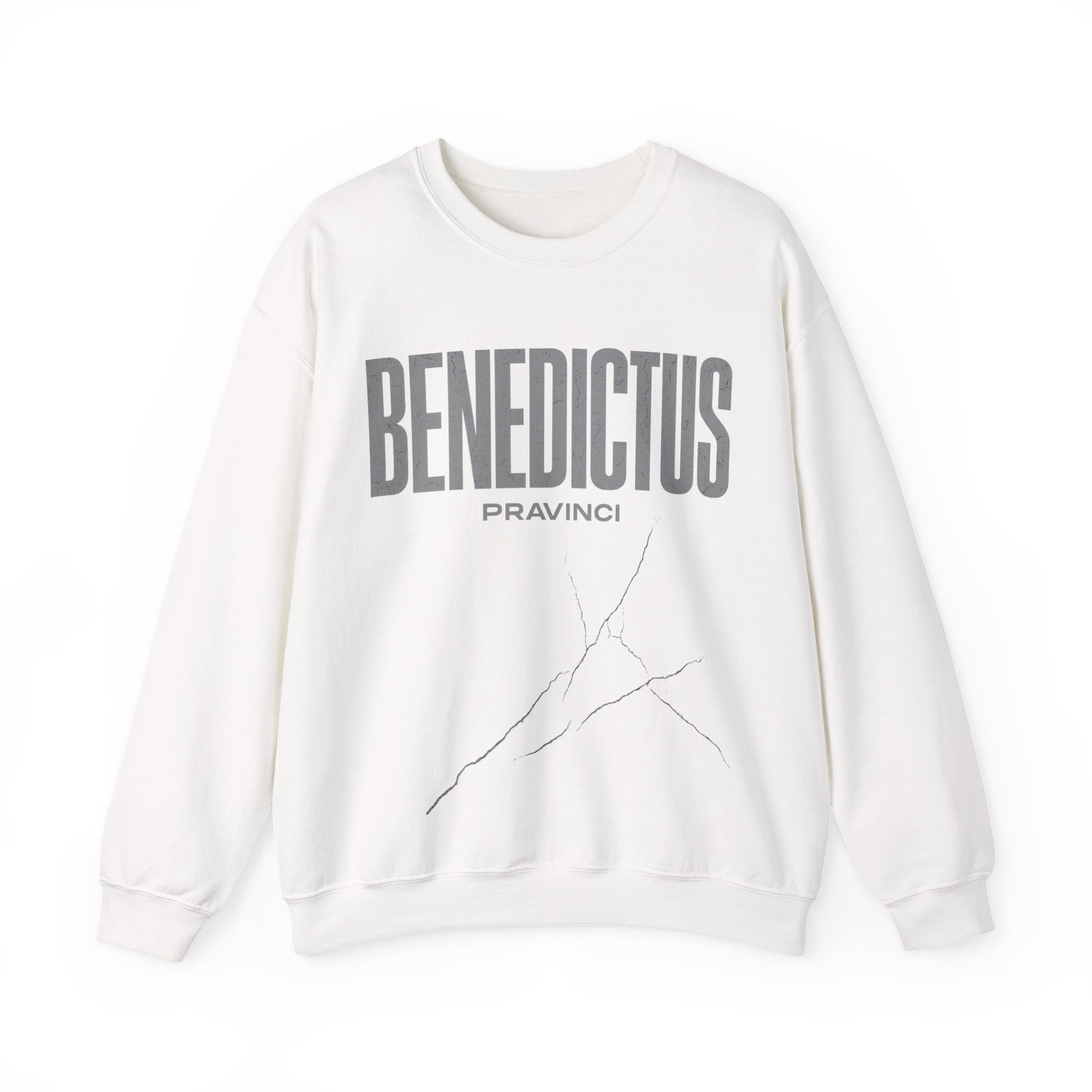 Pravinci Benedictus Labor Monocromia – White Sweatshirt