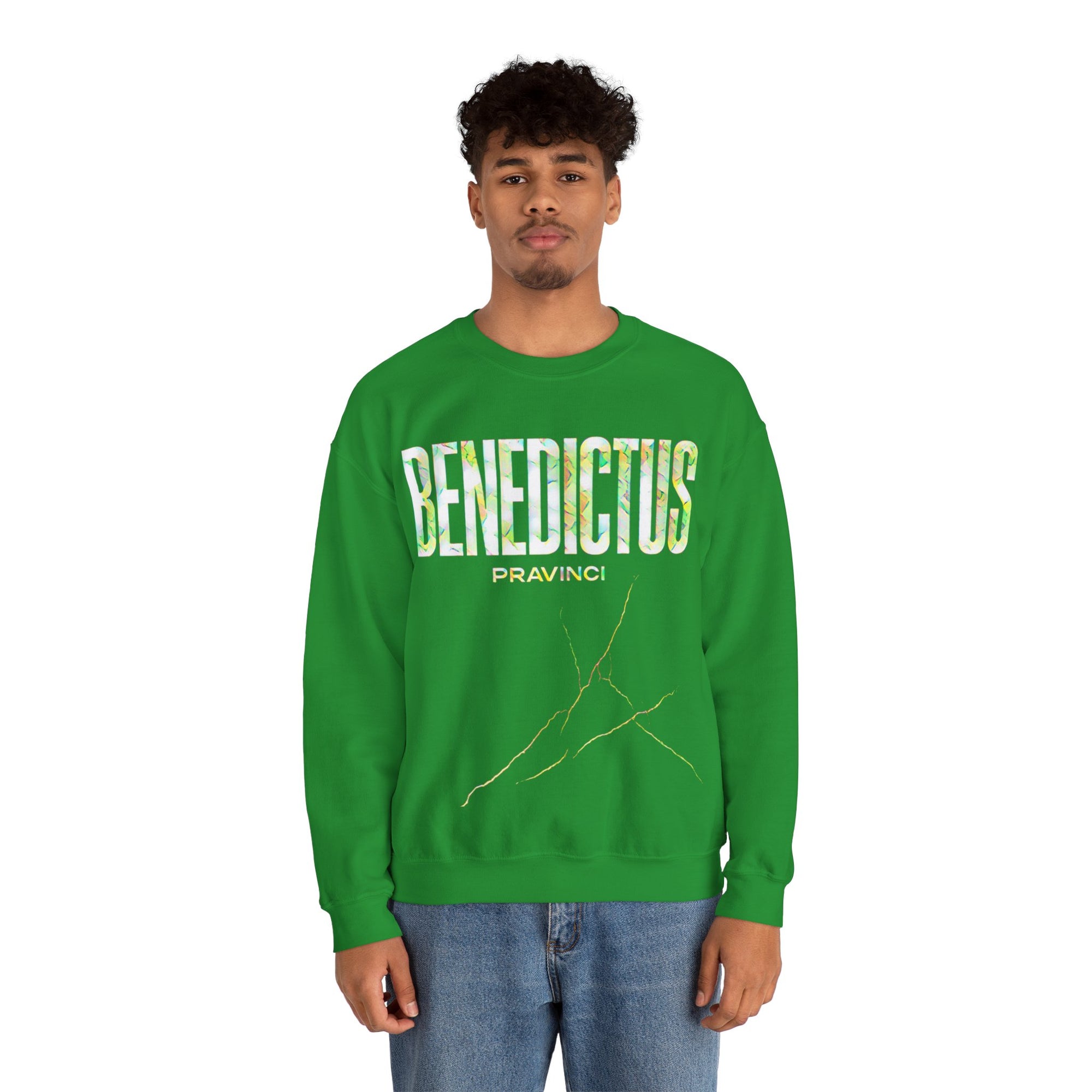 Pravinci Benedictus Labor Iridescente – Green Sweatshirt