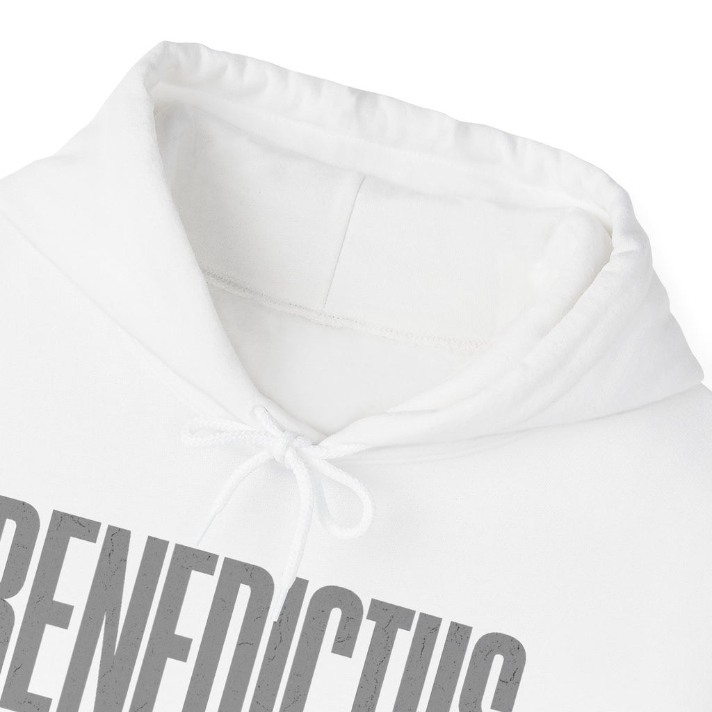 Pravinci Benedictus Labor Monocromia – White Hooded Sweatshirt