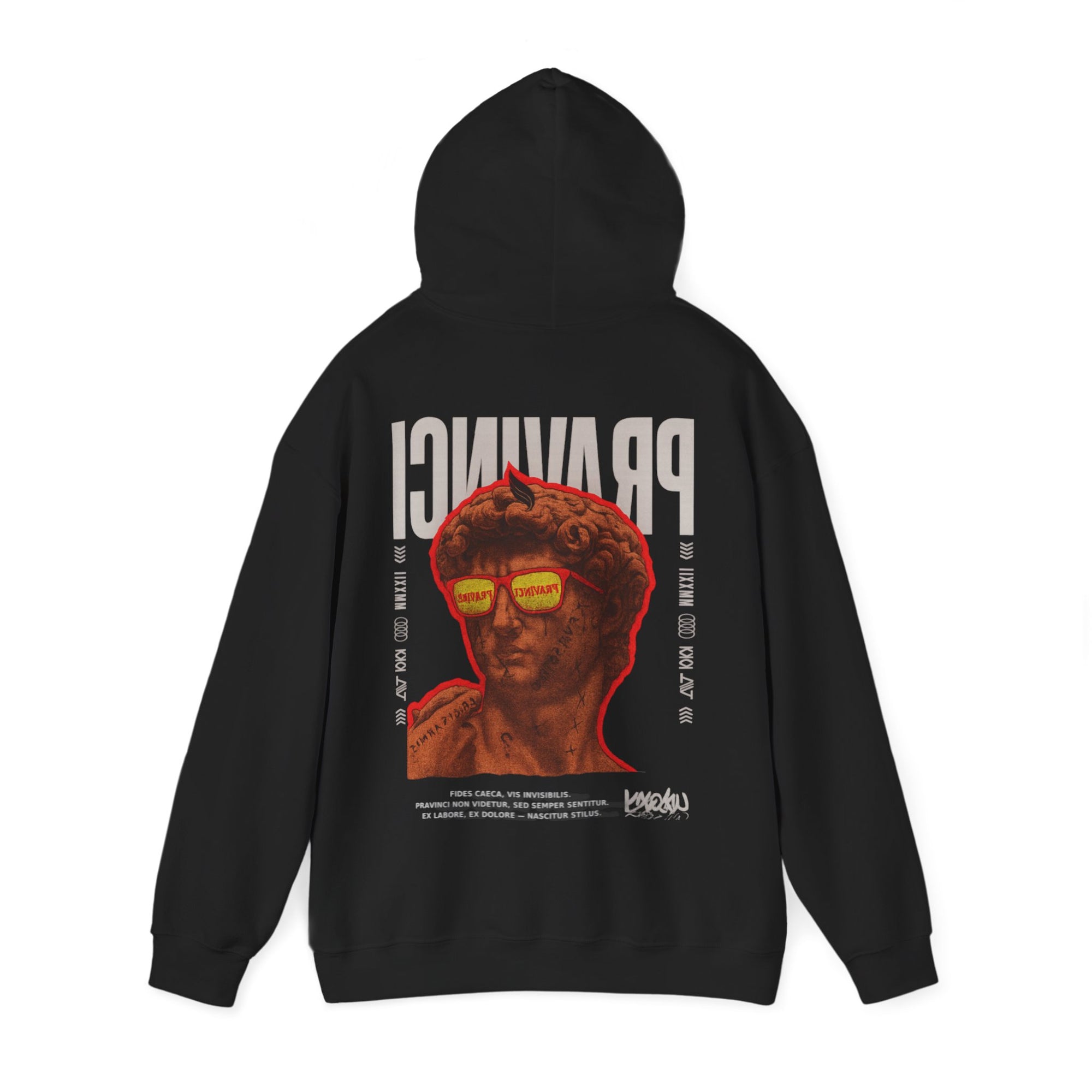Pravinci Caecifides – Black & Red Hooded Sweatshirt