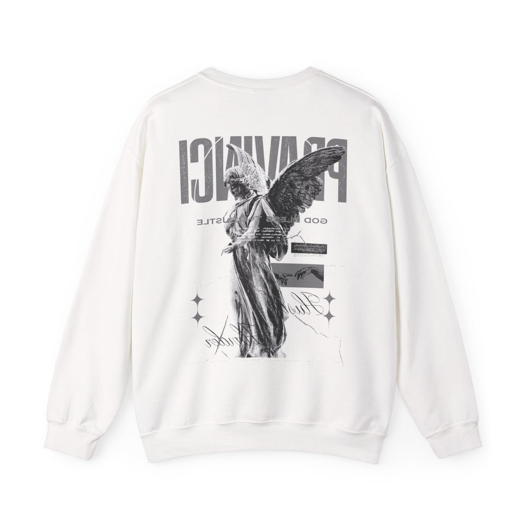 Pravinci Benedictus Labor Monocromia – White Sweatshirt