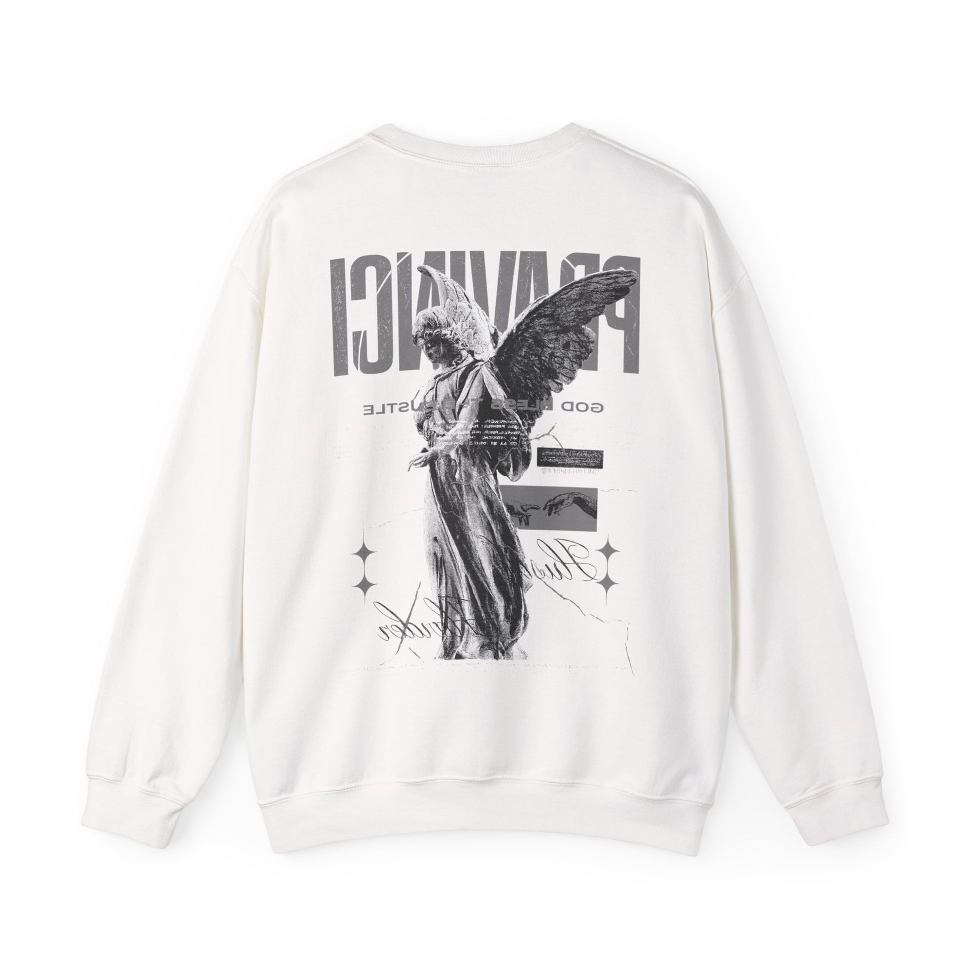 Pravinci Benedictus Labor Monocromia – White Sweatshirt
