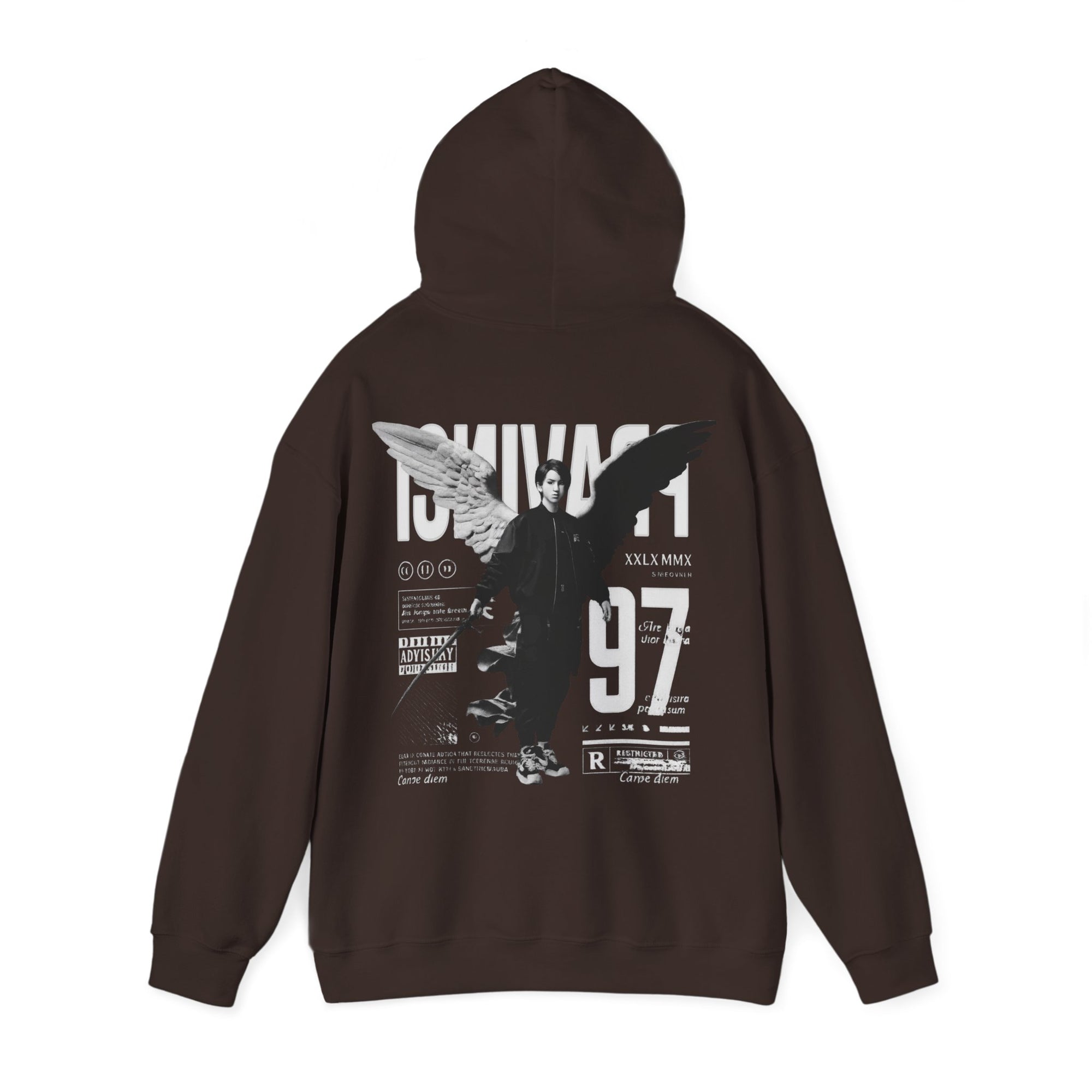 Pravinci Imperium Monocromia - Dark Chocolate Hooded Sweatshirt