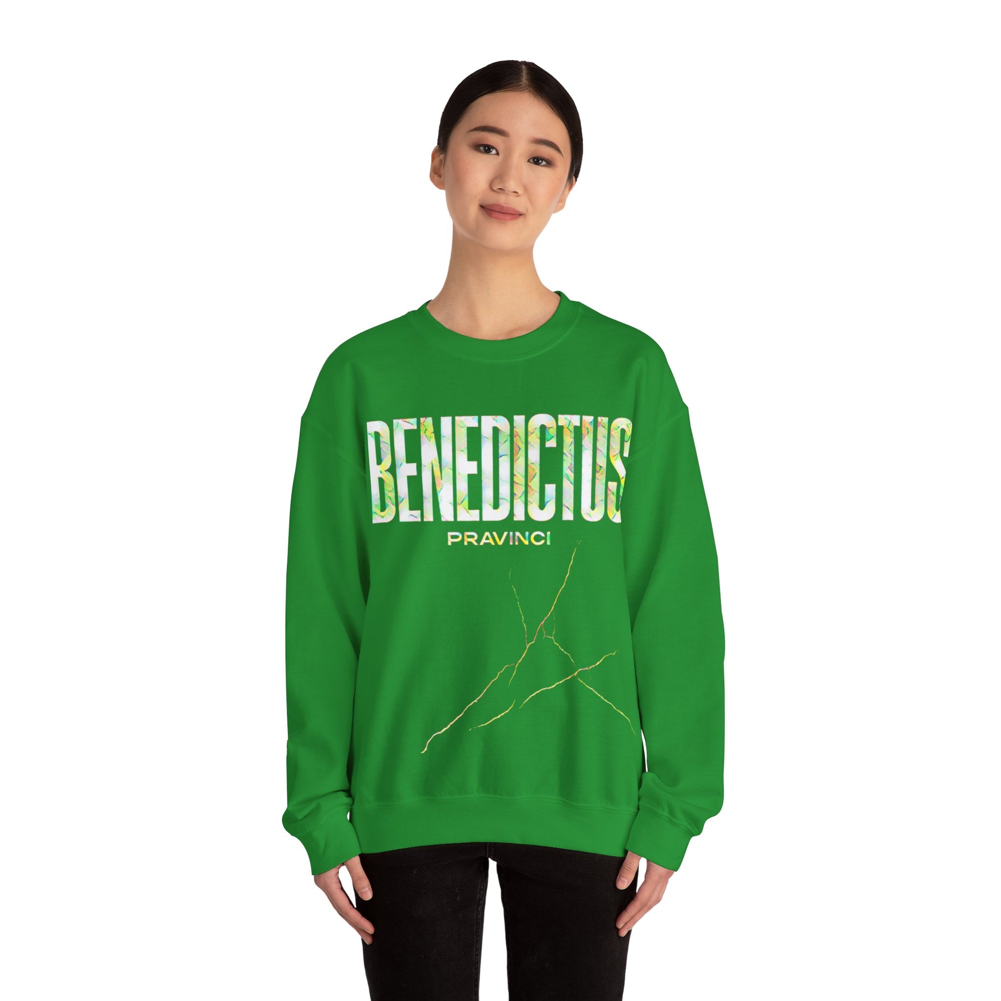 Pravinci Benedictus Labor Iridescente – Green Sweatshirt