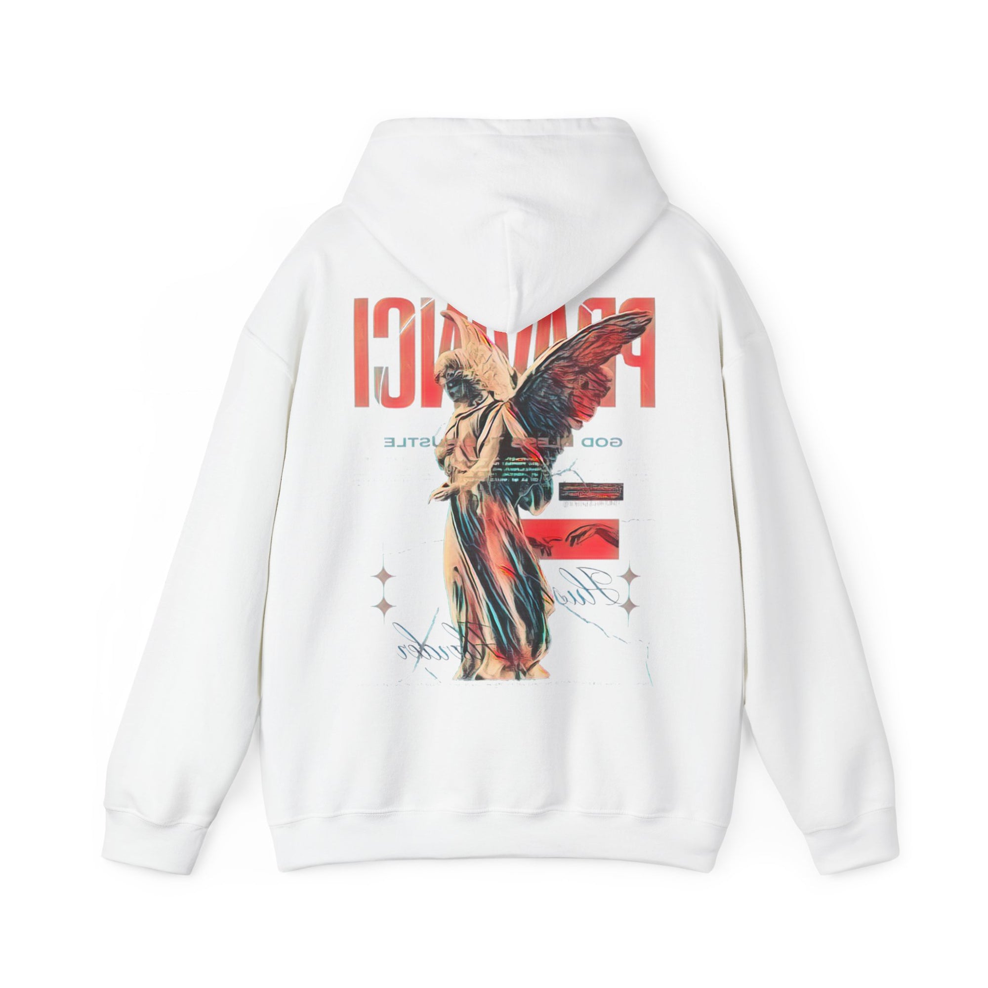 Pravinci Benedictus Labor Iridescente – White Hooded Sweatshirt