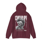 Pravinci Caecifides Monocromia – Maroon Hooded Sweatshirt