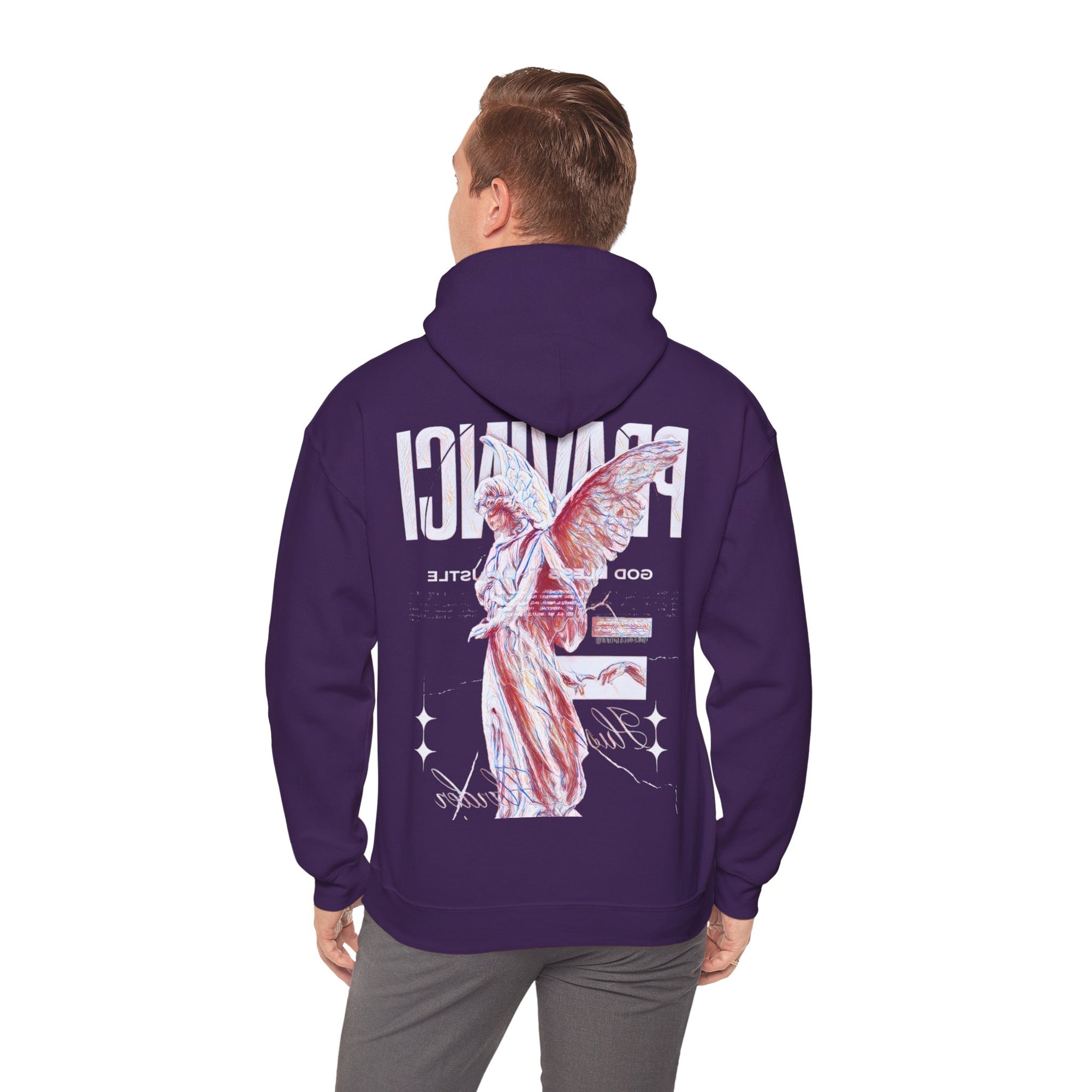 Pravinci Benedictus Labor Iridescente – Purple Hooded Sweatshirt