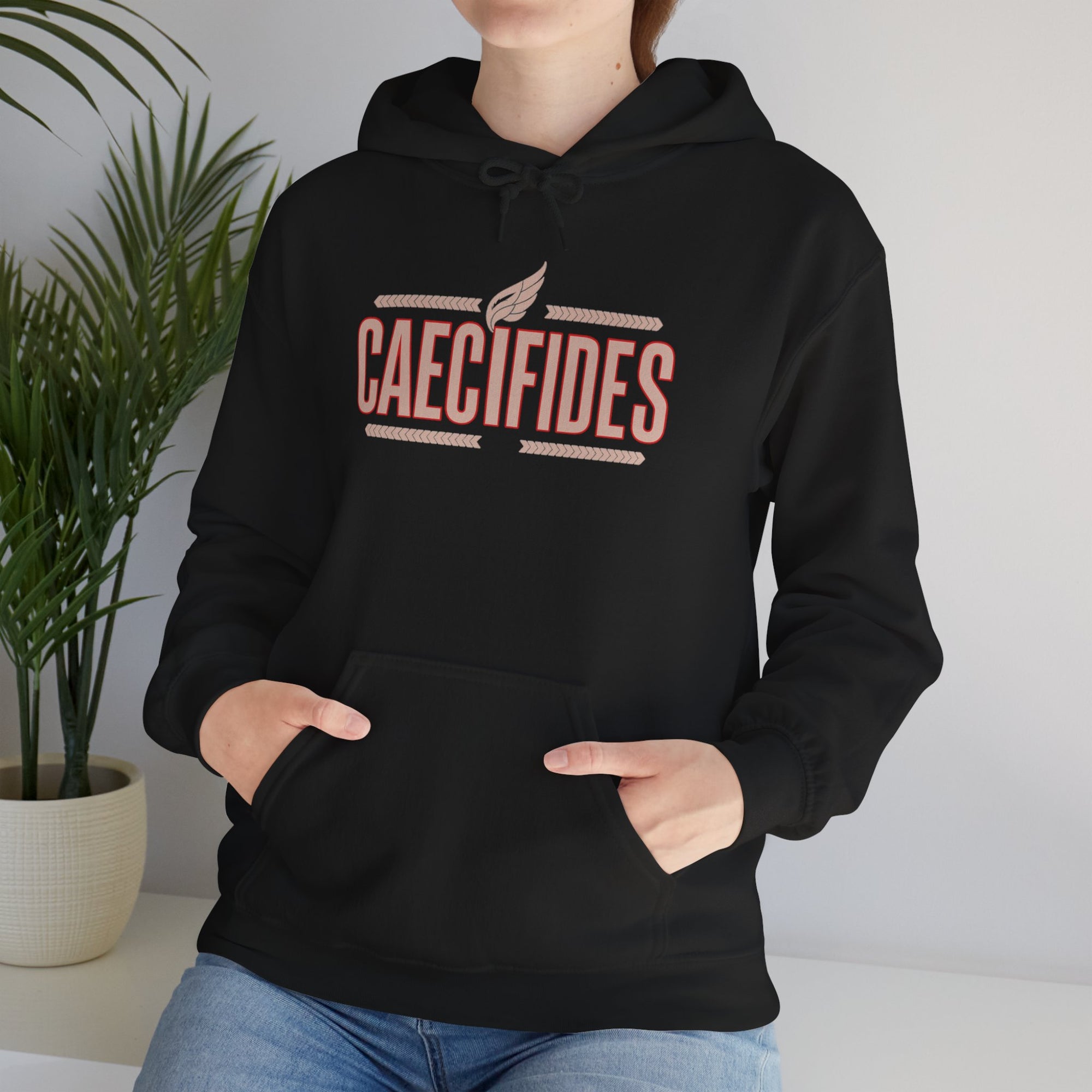 Pravinci Caecifides – Black & Red Hooded Sweatshirt