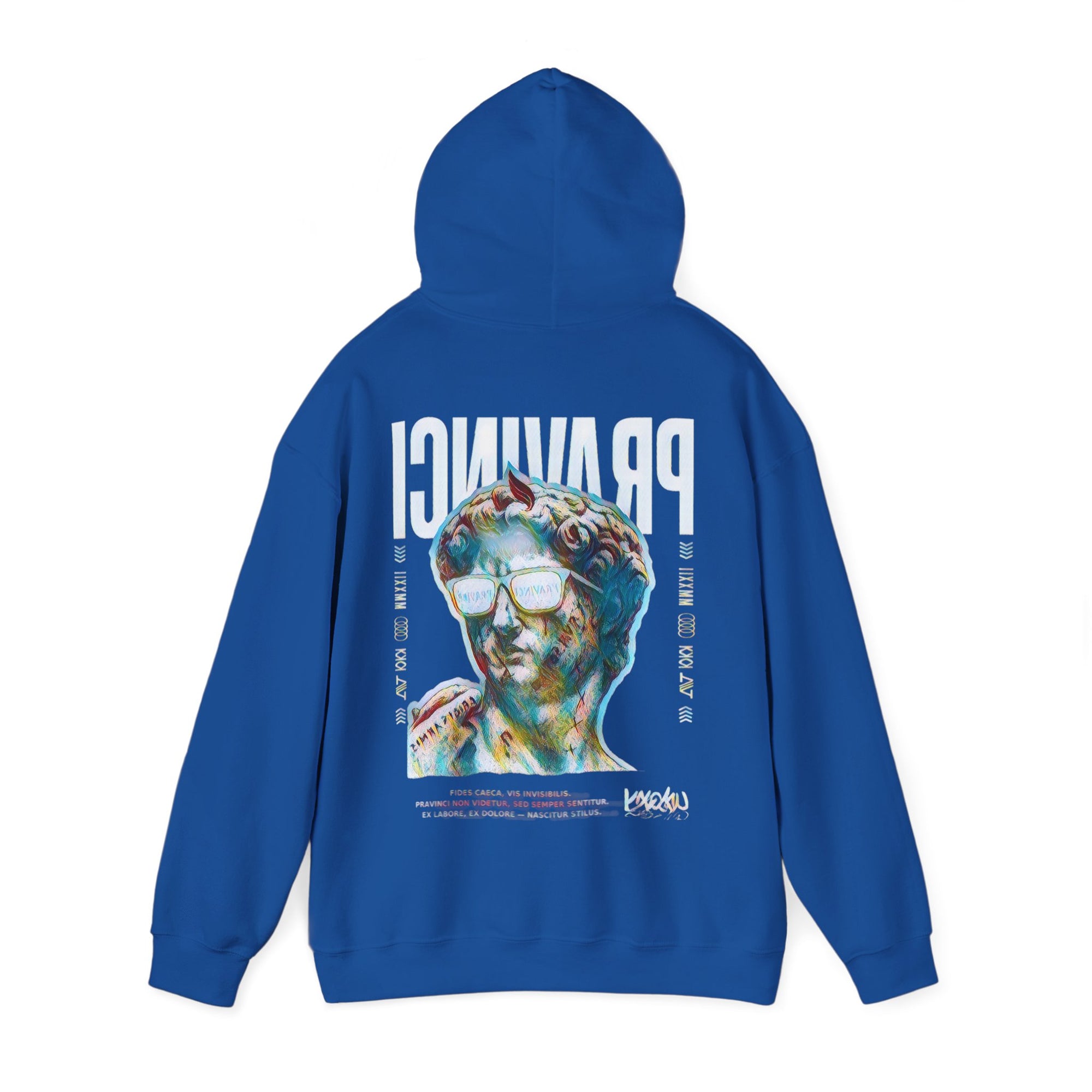 Pravinci Caecifides Iridescente – Dark Blue Hooded Sweatshirt