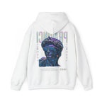 Pravinci Caecifides Iridescente – White Hooded Sweatshirt