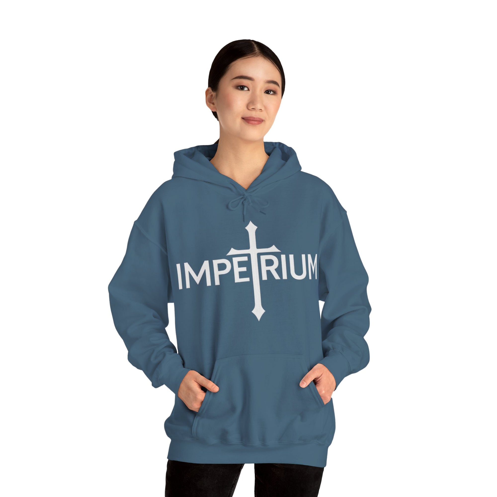Pravinci Imperium Monocromia - Indigo Blue Hooded Sweatshirt