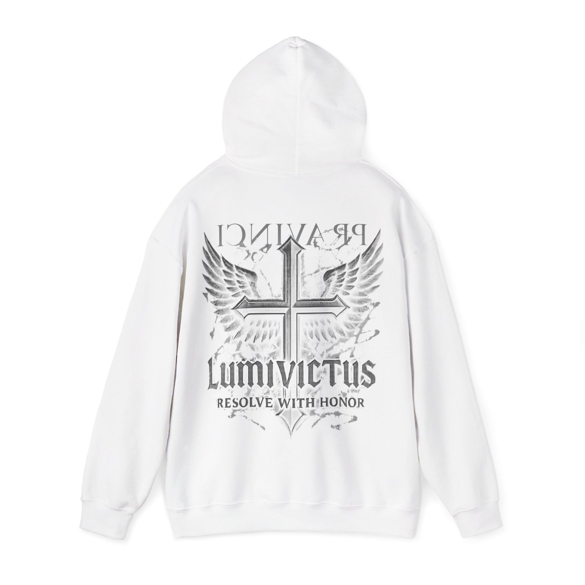Pravinci Lumivictus Monocromia White - Hooded Sweatshirt