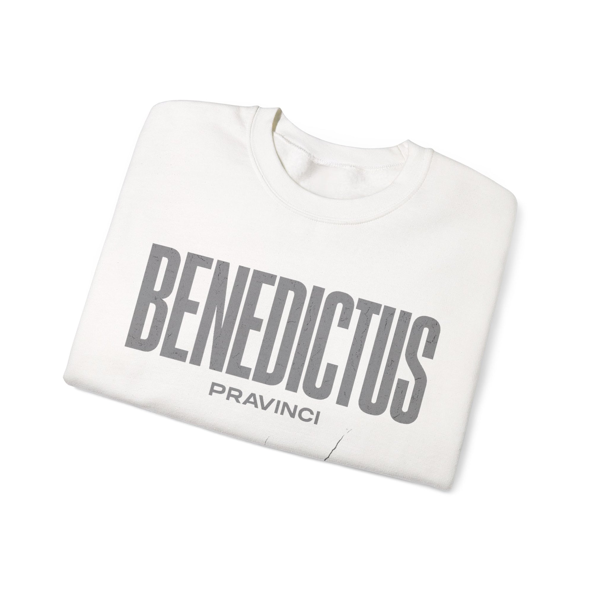 Pravinci Benedictus Labor Monocromia – White Sweatshirt