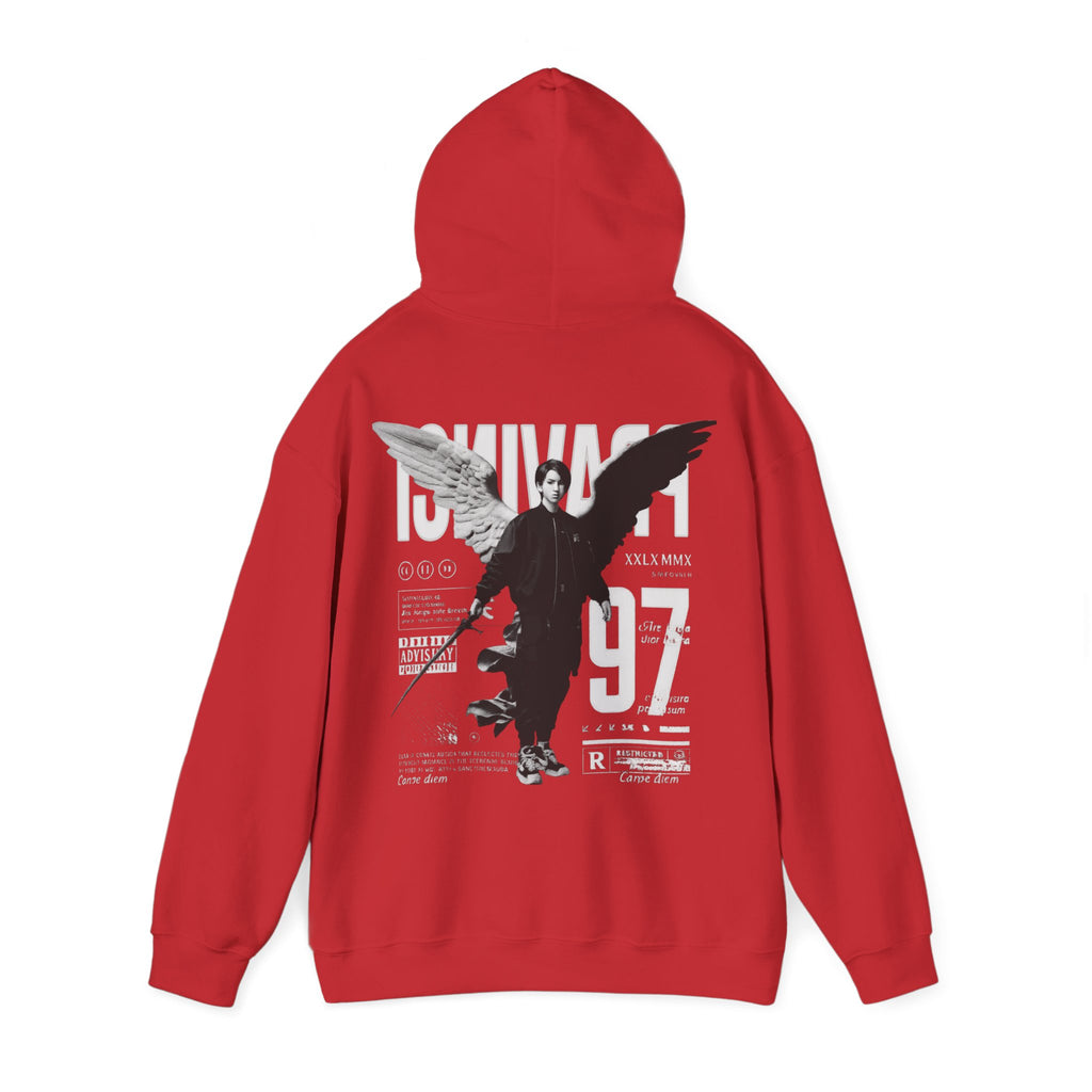 Pravinci Imperium Monocromia - Red Hooded Sweatshirt
