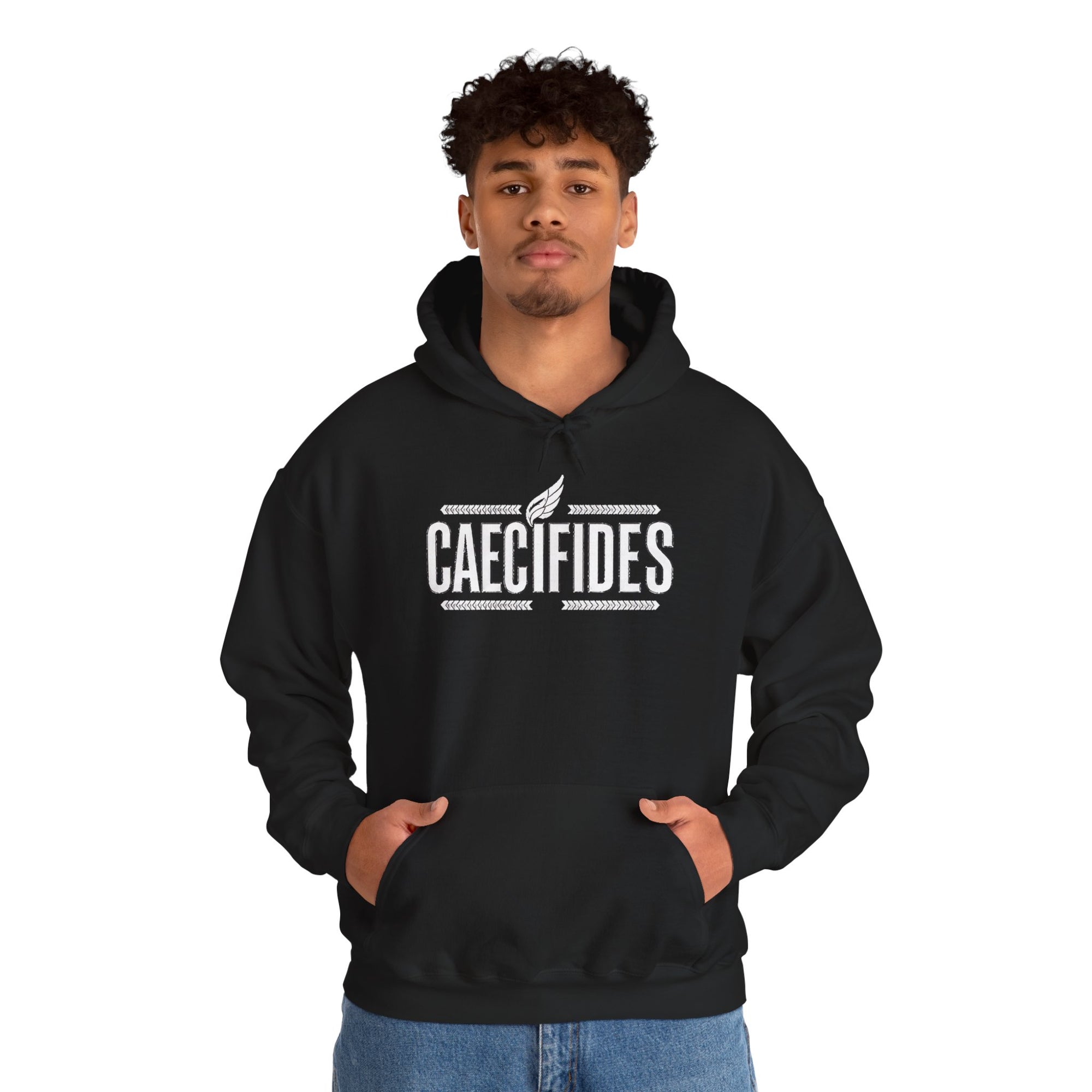 Pravinci Caecifides Monocromia – Black Hooded Sweatshirt