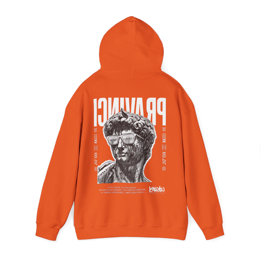 Pravinci Caecifides Monocromia – Orange Hooded Sweatshirt