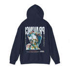 Pravinci Caecifides Iridescente – Navy Blue Hooded Sweatshirt