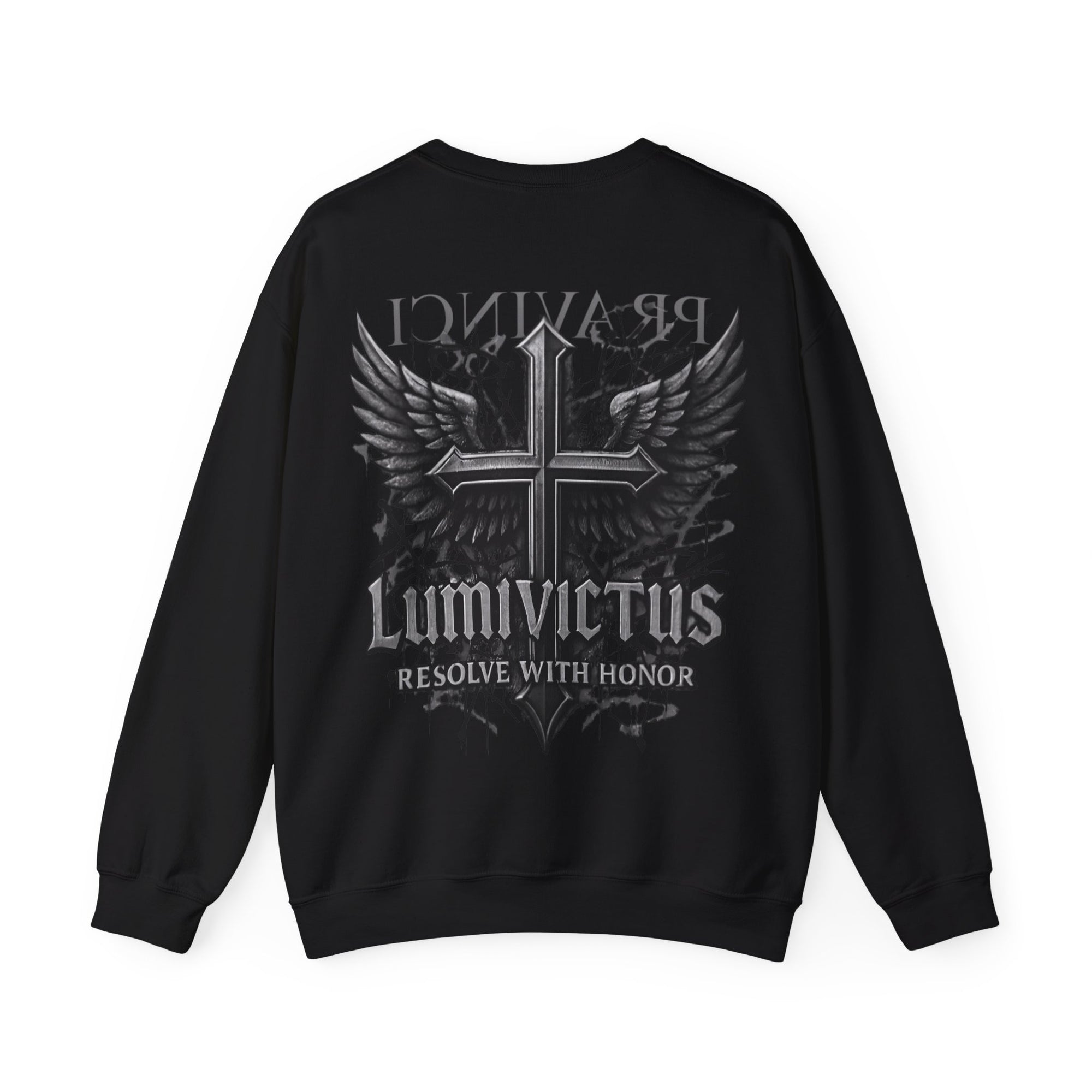 Pravinci Lumivictus Monochromia Black - Crewneck Sweatshirt