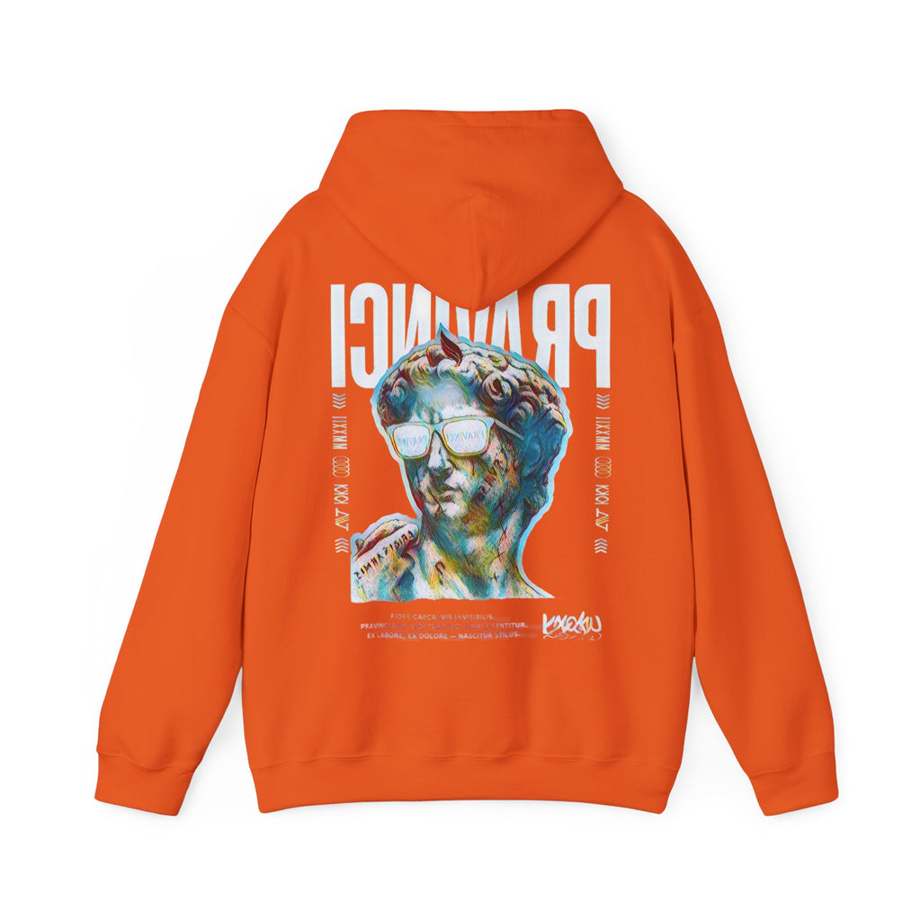 Pravinci Caecifides Iridescente – Orange Hooded Sweatshirt