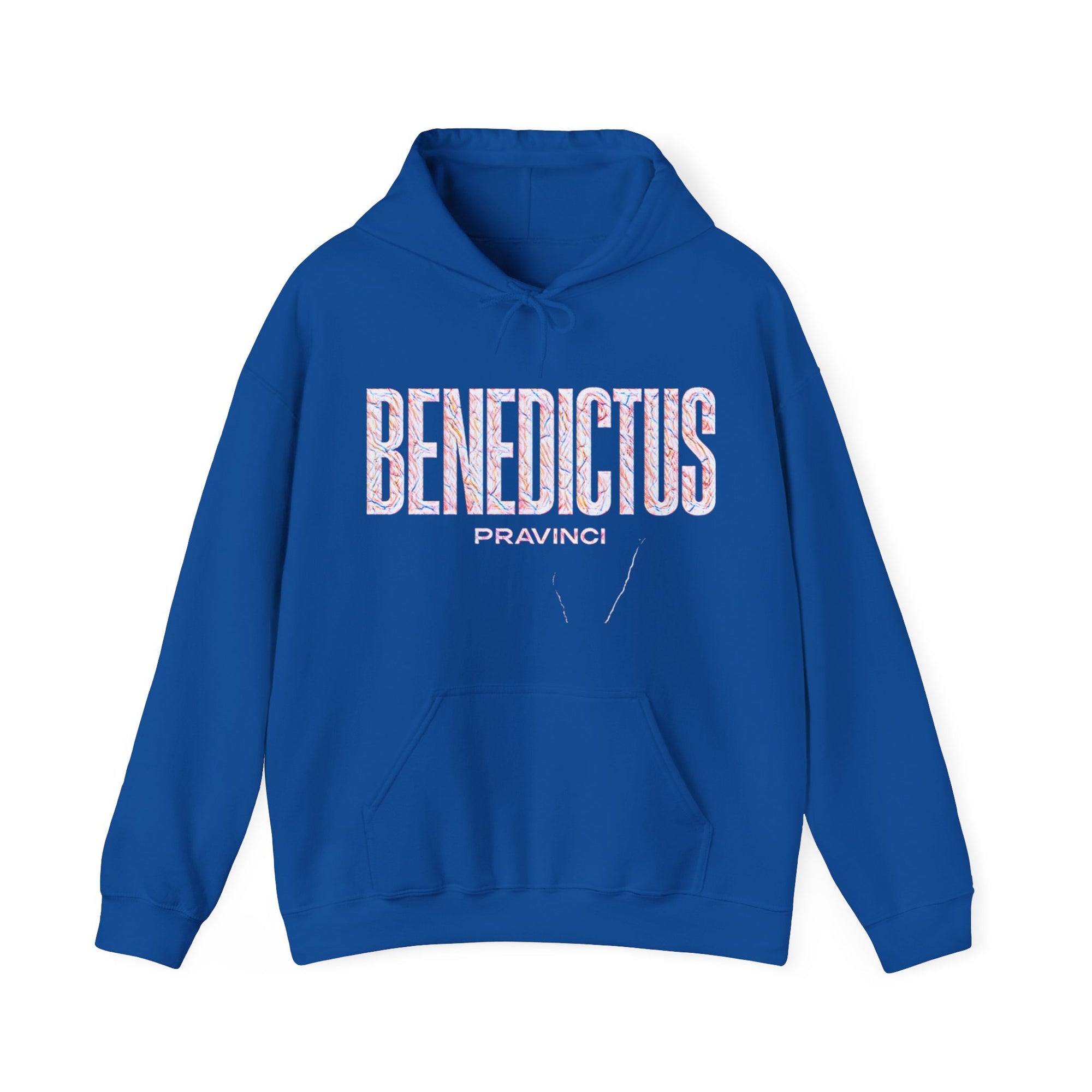Pravinci Benedictus Labor Iridescente – Blue Hooded Sweatshirt
