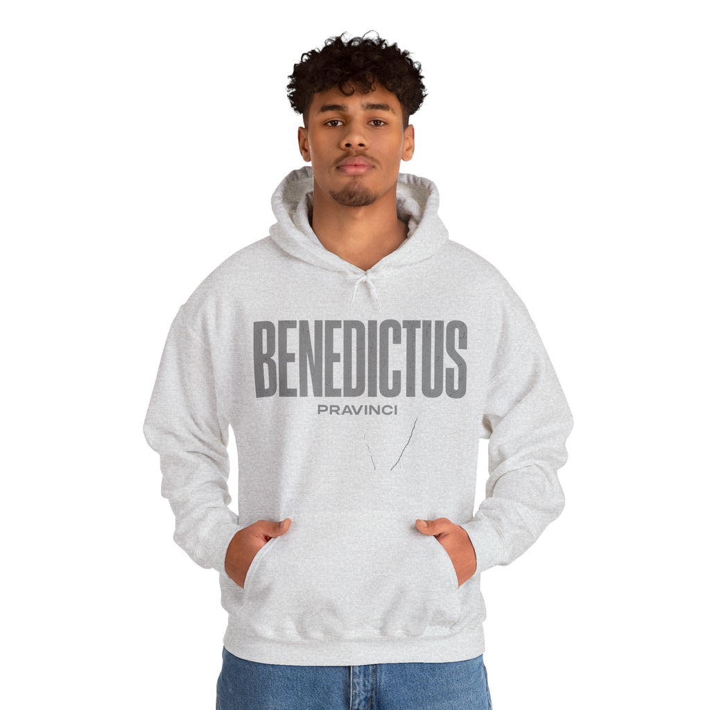 Pravinci Benedictus Labor Monocromia – Ash Hooded Sweatshirt