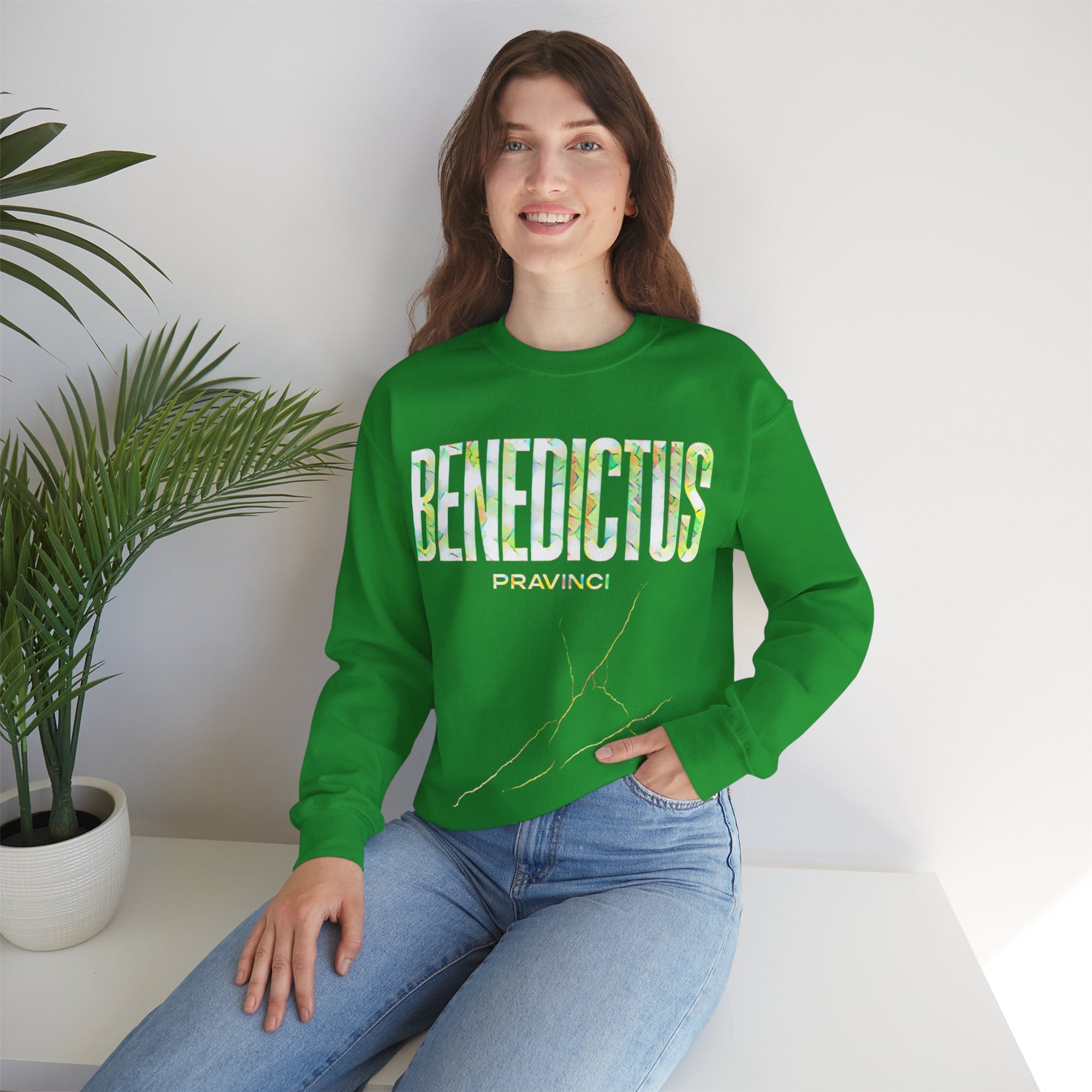 Pravinci Benedictus Labor Iridescente – Green Sweatshirt